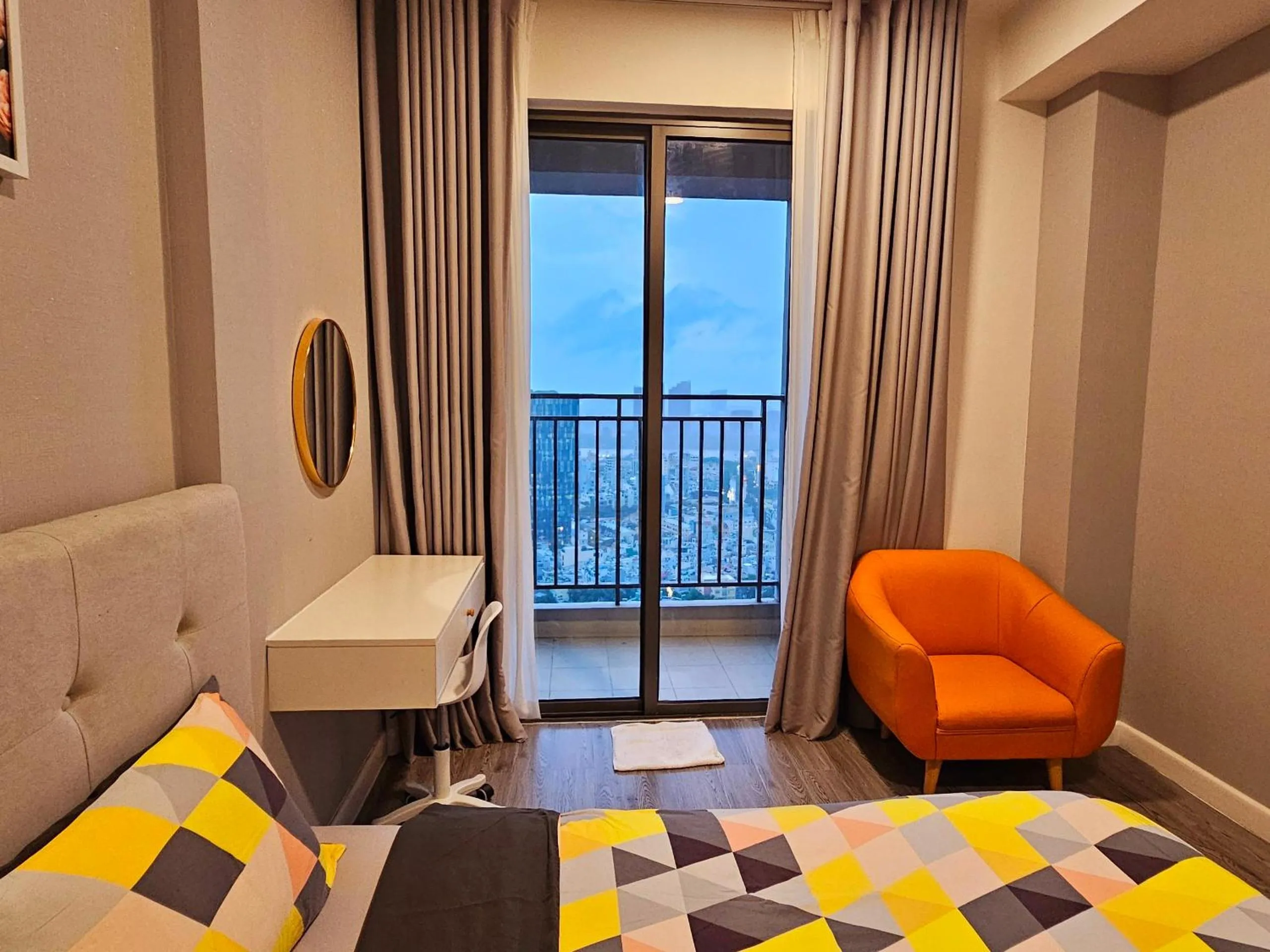 Bed, Seating Area in Local Home Pham Ngu Lao