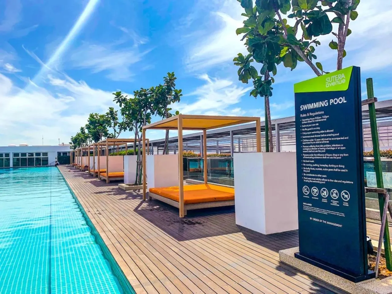 Swimming pool in Sutera Avenue Kota Kinabalu