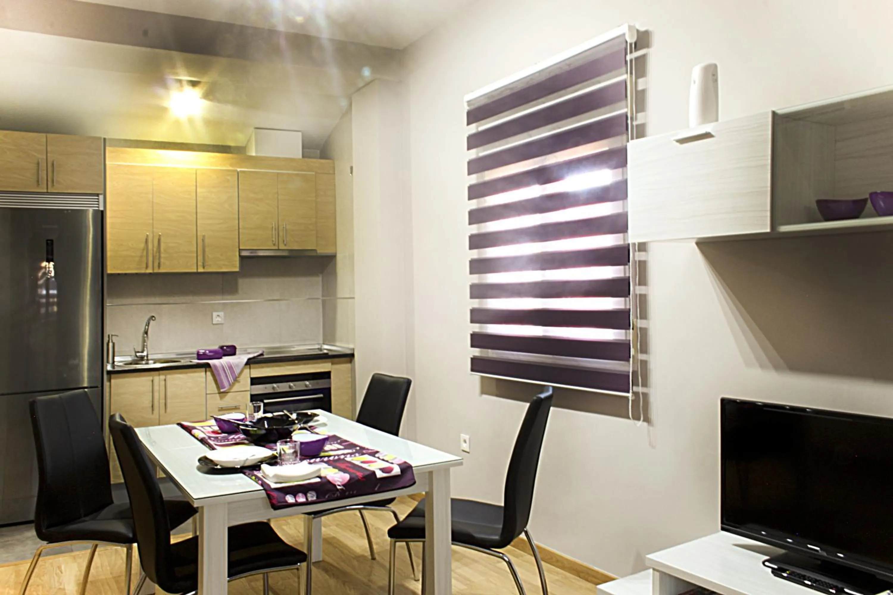 Kitchen or kitchenette in Apartamentos Turísticos Cúllar Vega