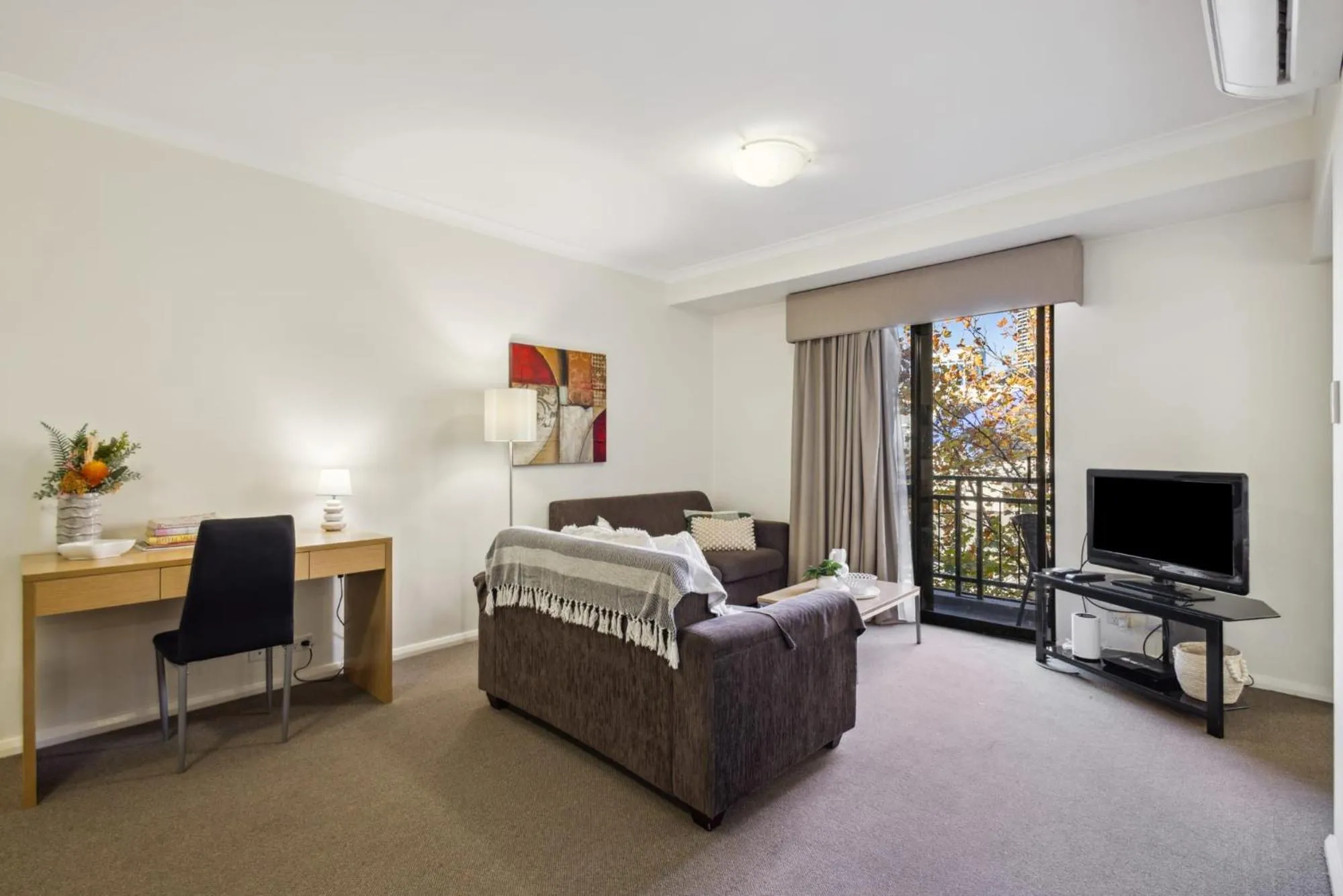 Bed in Urban Serenity 2 Bedroom Apt with Stunning Views