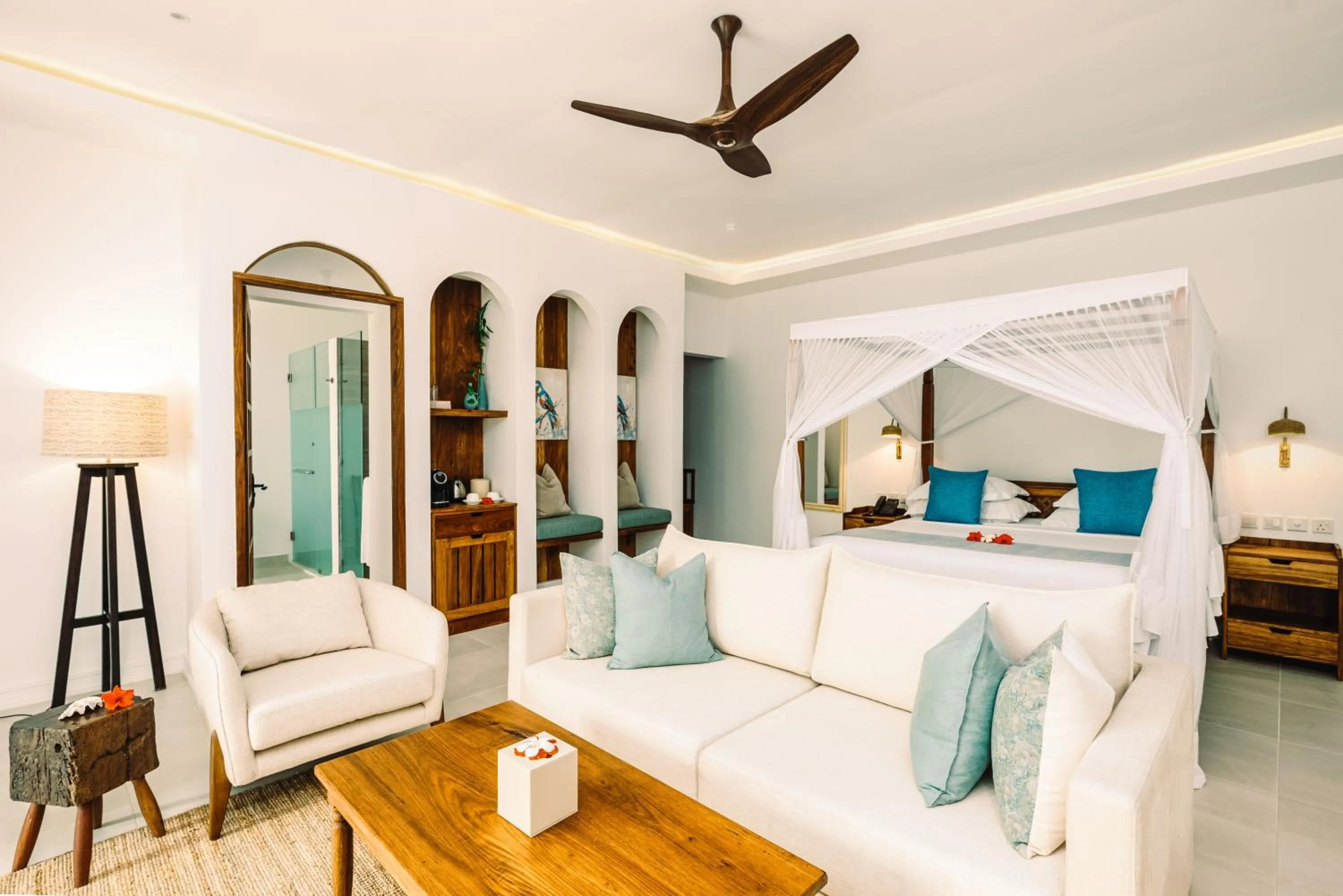 View (from property/room), Bed in Kisiwa on the Beach