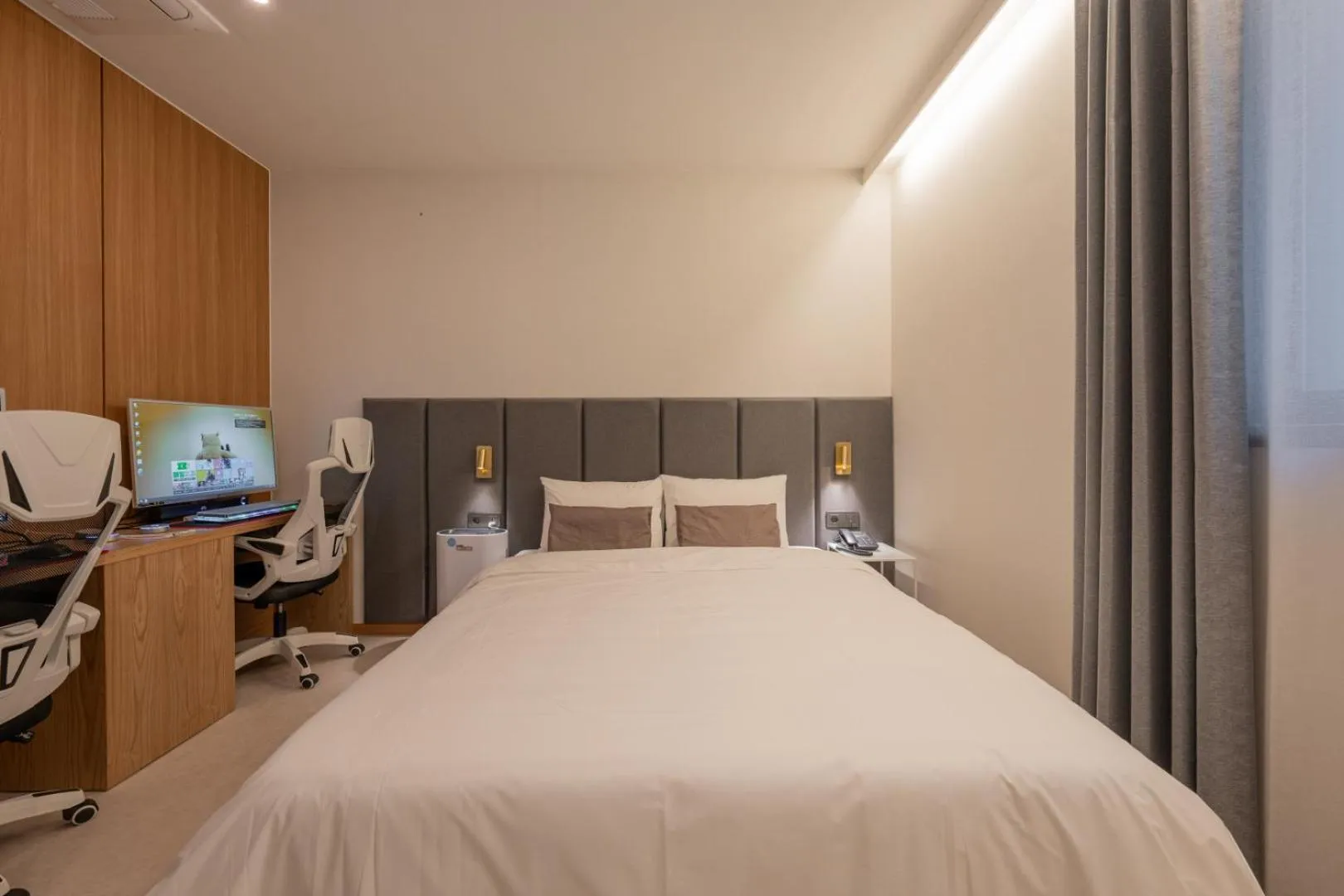 Bed in H-avenue Hotel Munhyeon