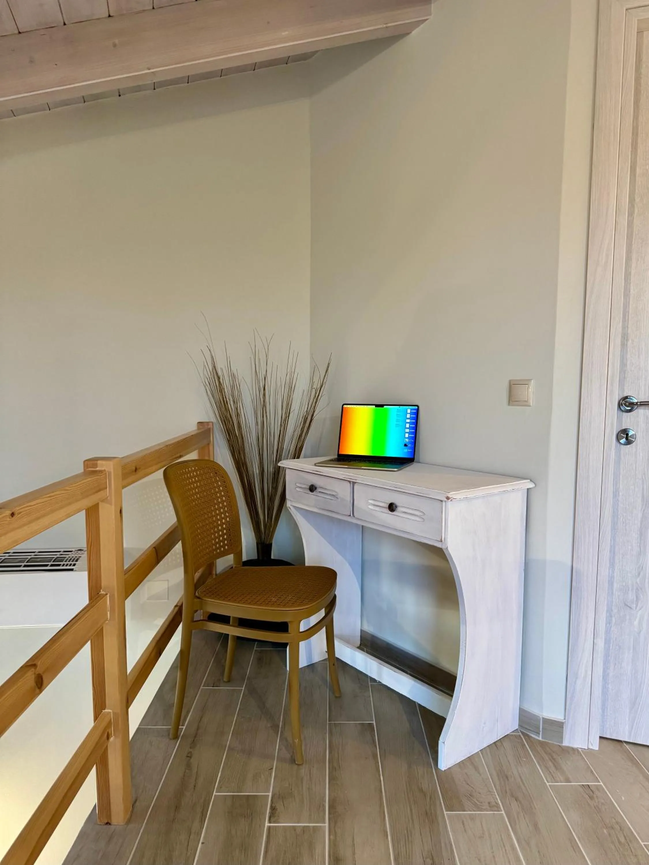 Seating area in Apidalos Apartments