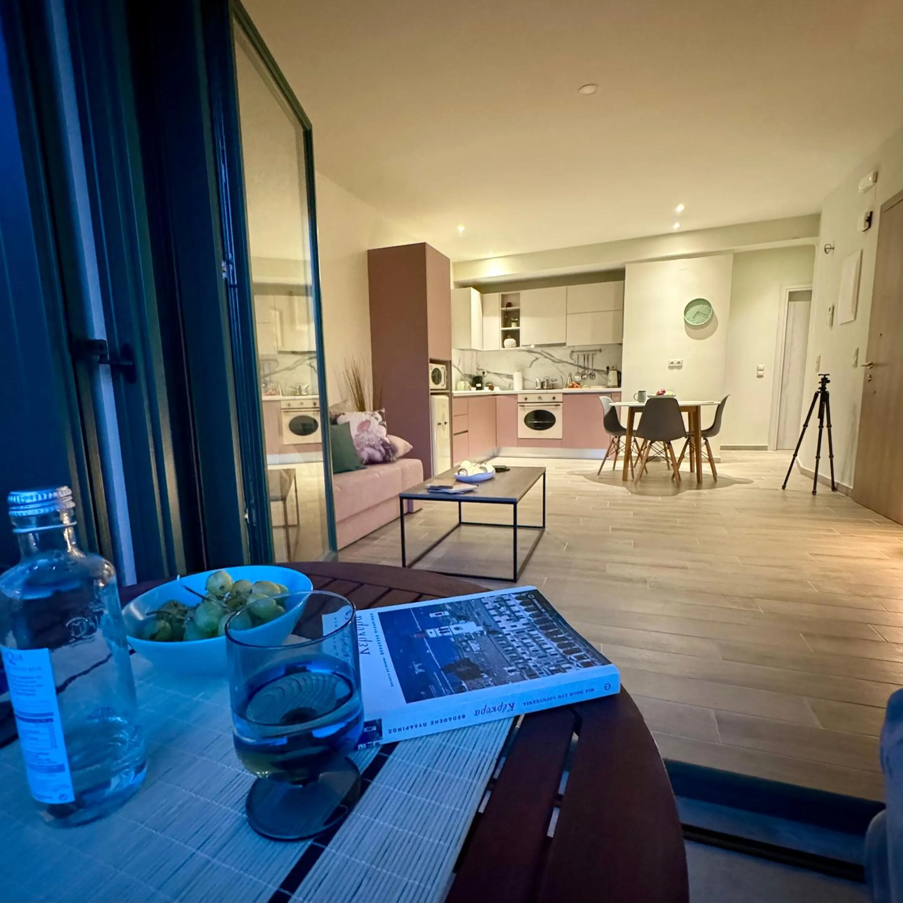Kitchen or kitchenette in Apidalos Apartments