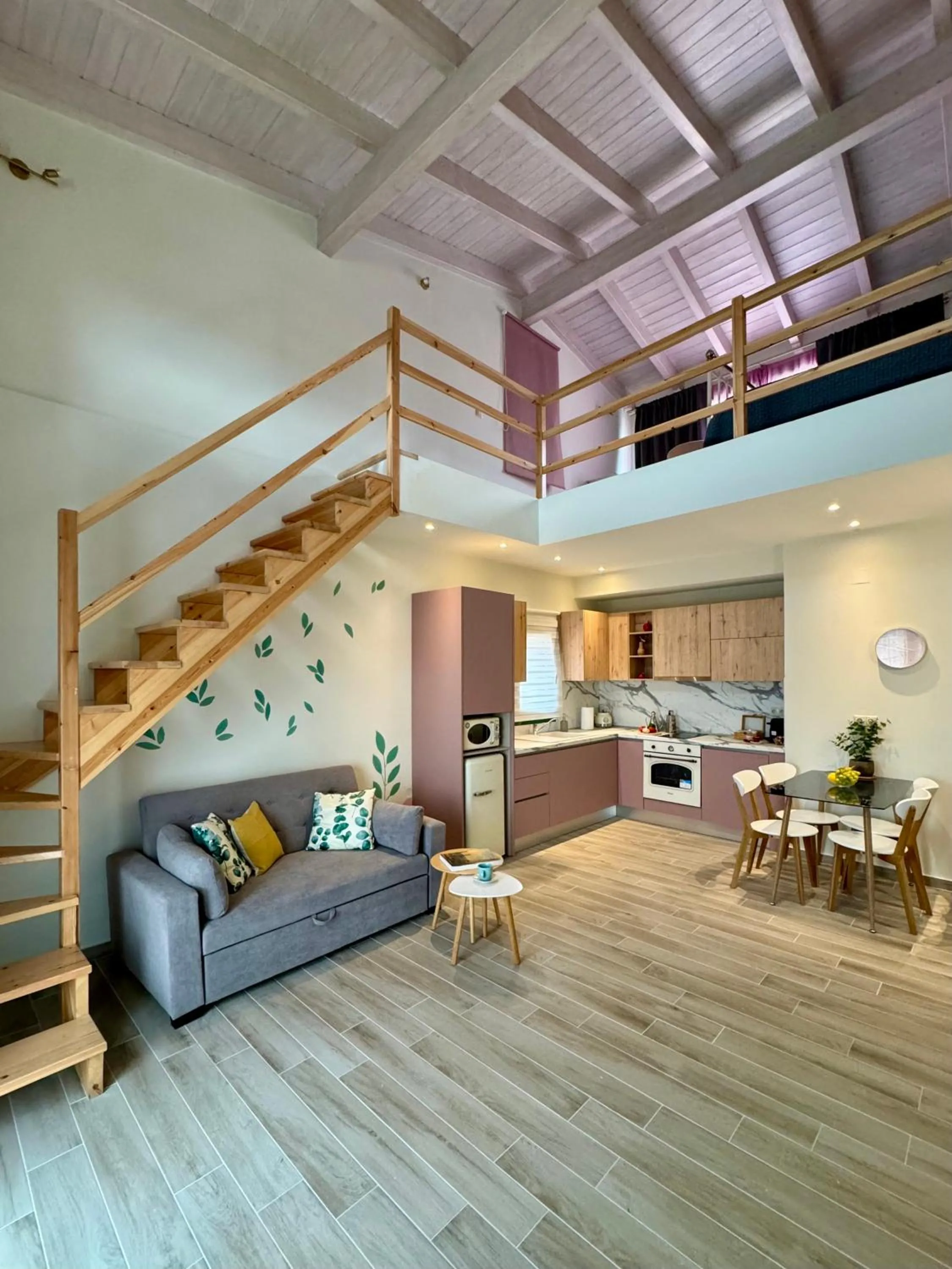 Kitchen or kitchenette in Apidalos Apartments