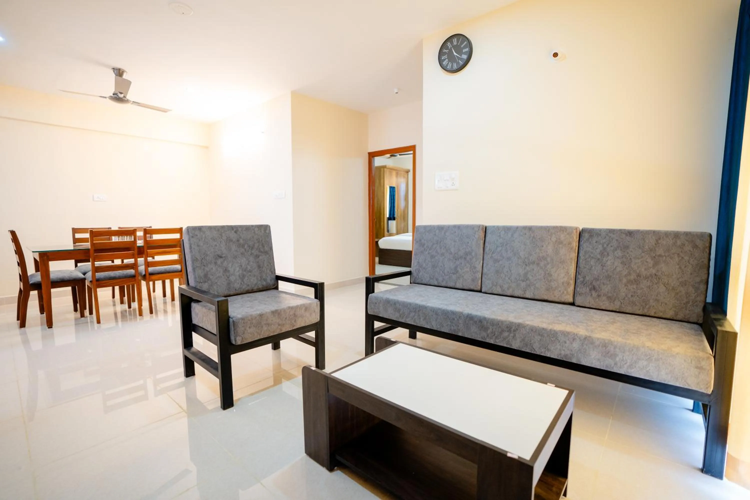 Living room in Elegance Serviced Apartment