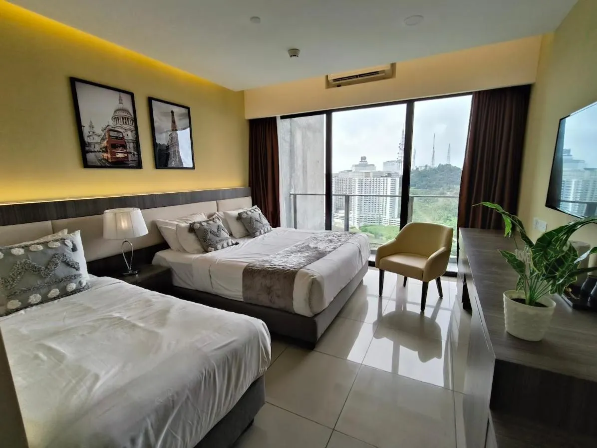 Bed in Emerald Homes Cozy Homestay at Ion Delemen Genting Highlands