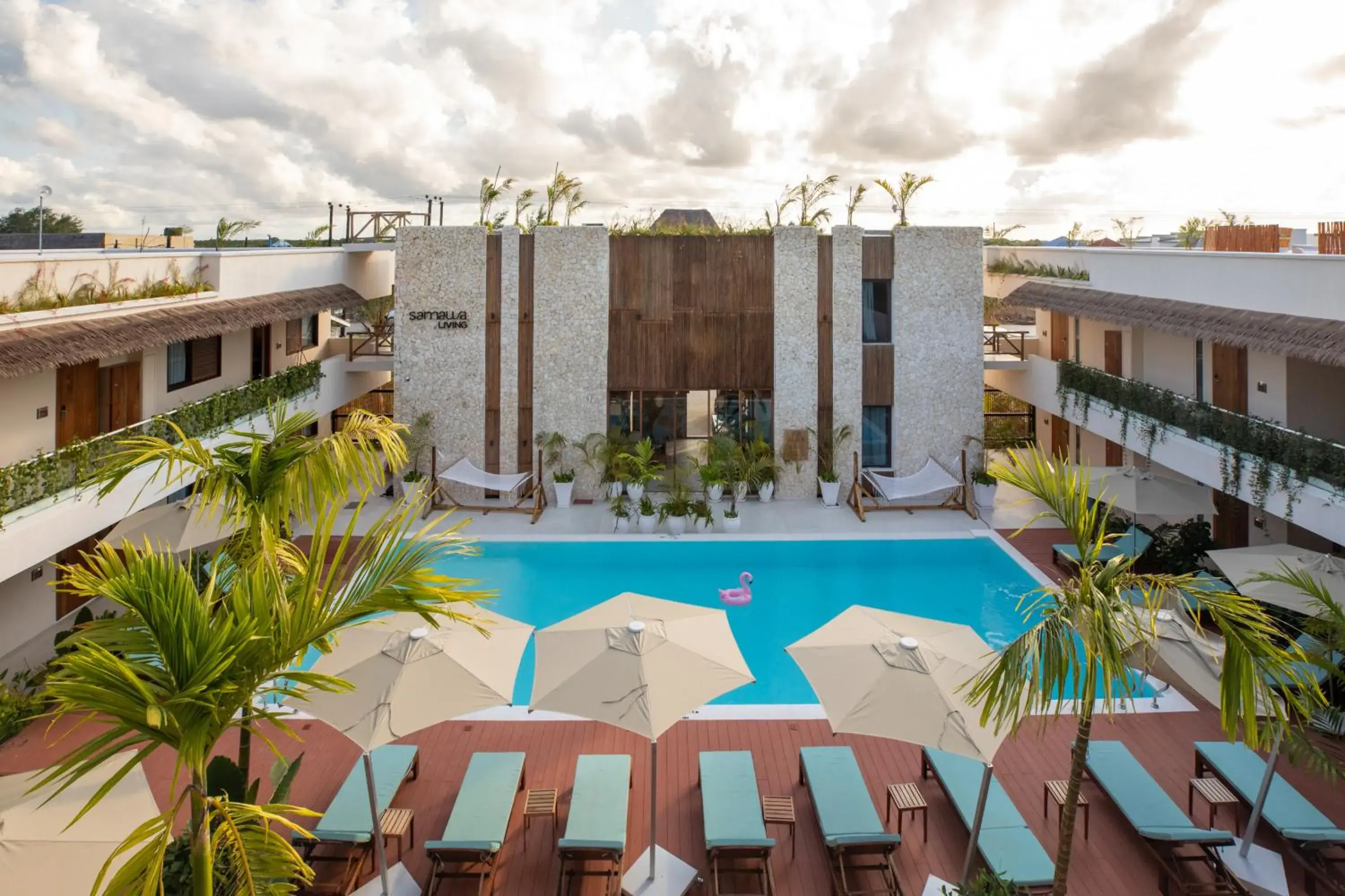 Pool view in Samawa Living Pool view in Samawa Living