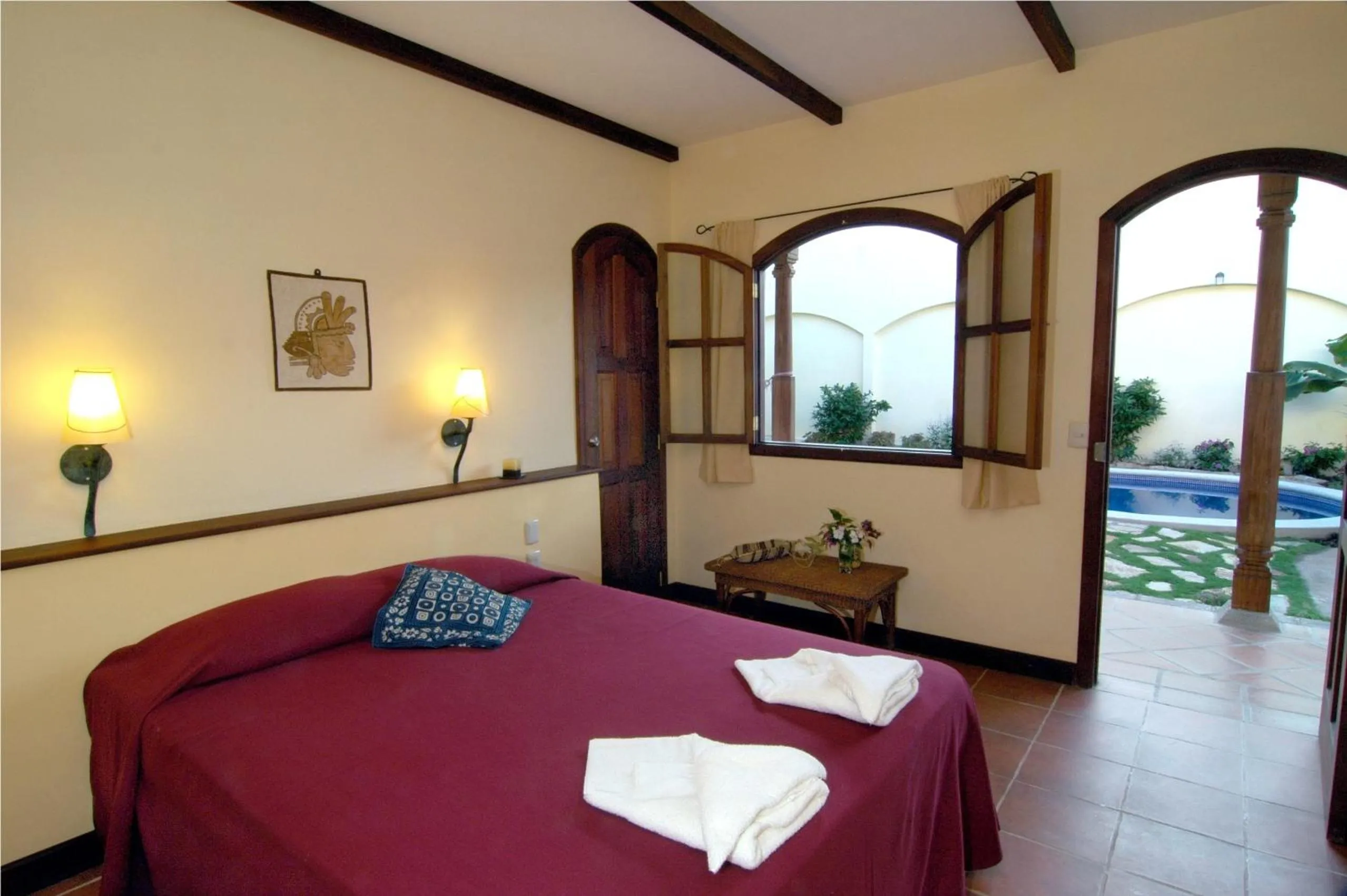 Bedroom, Bed in Hotel Patio del Malinche