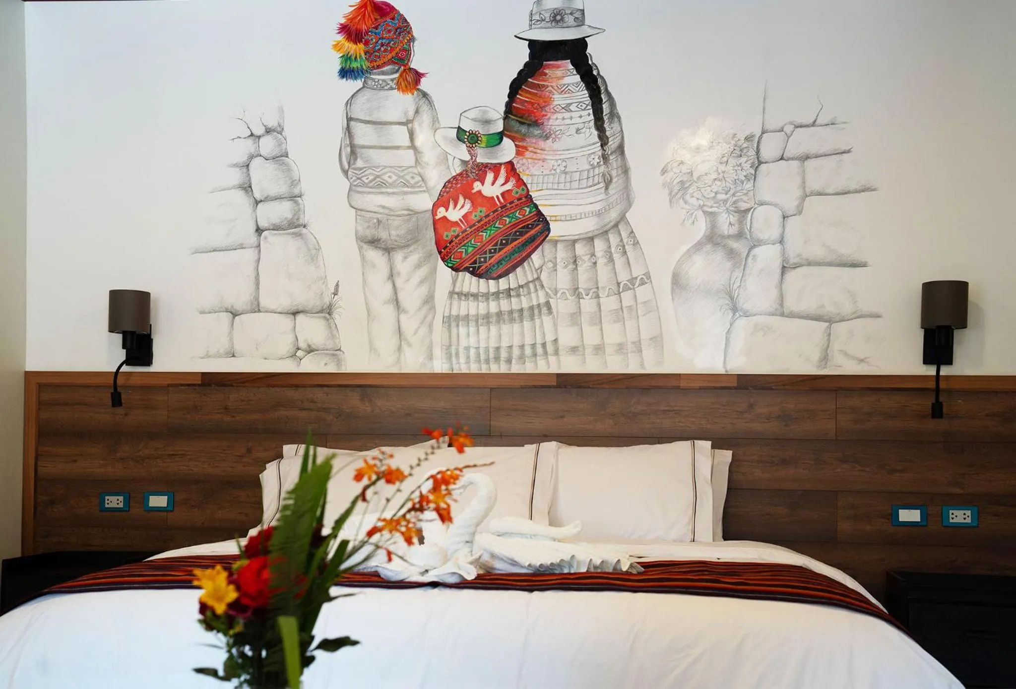 Bed in Hotel Tierra Inka Sacred Valley