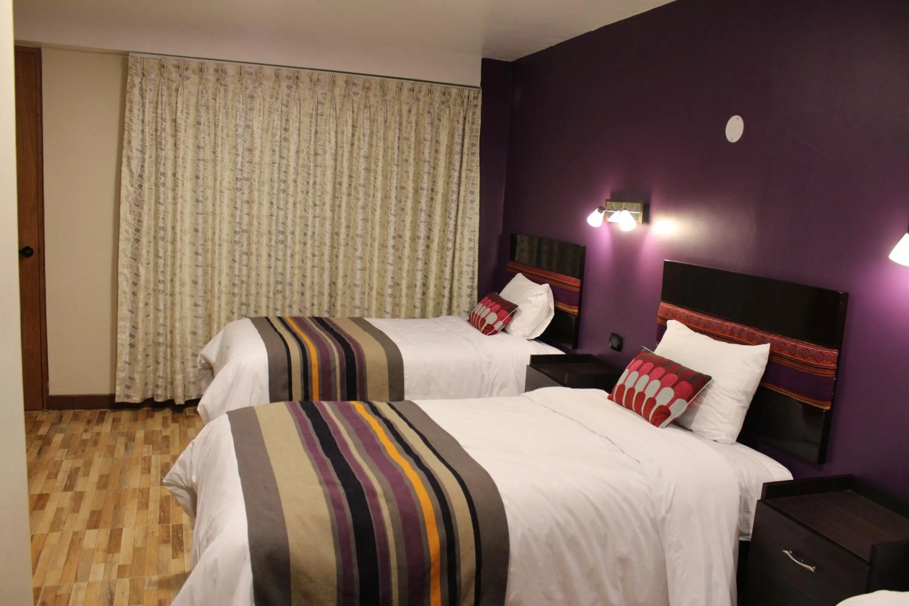 Decorative detail, Bed in Hotel Tierra Inka Sacred Valley