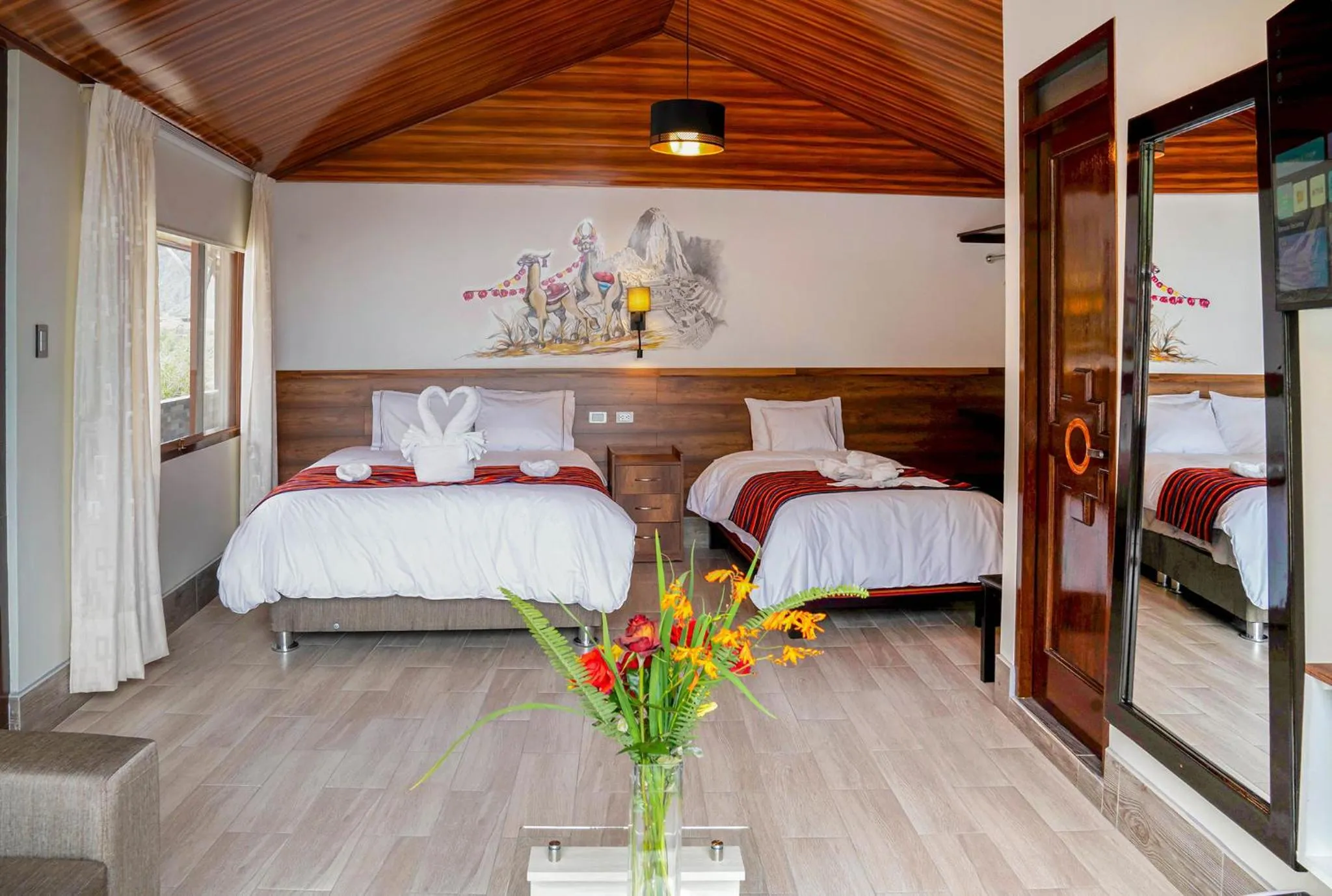 Bed in Hotel Tierra Inka Sacred Valley