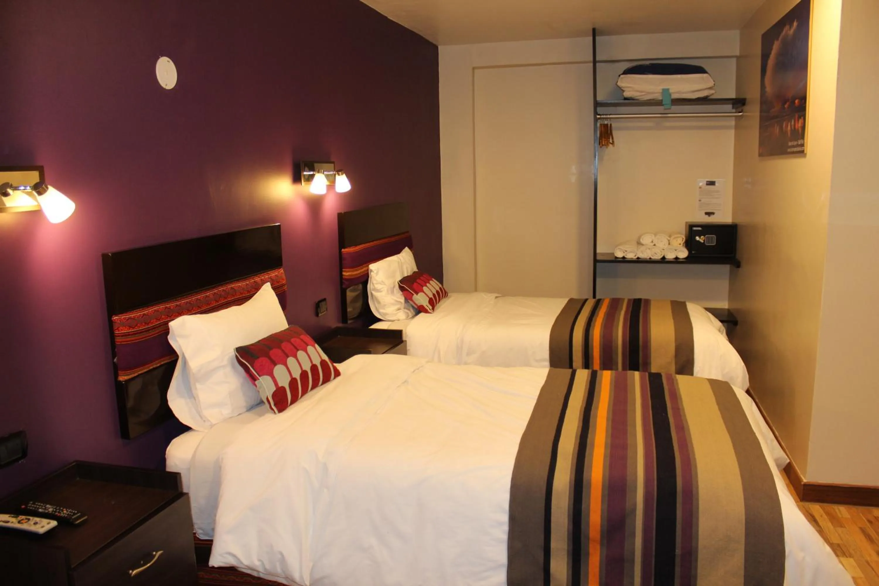 Decorative detail, Bed in Hotel Tierra Inka Sacred Valley