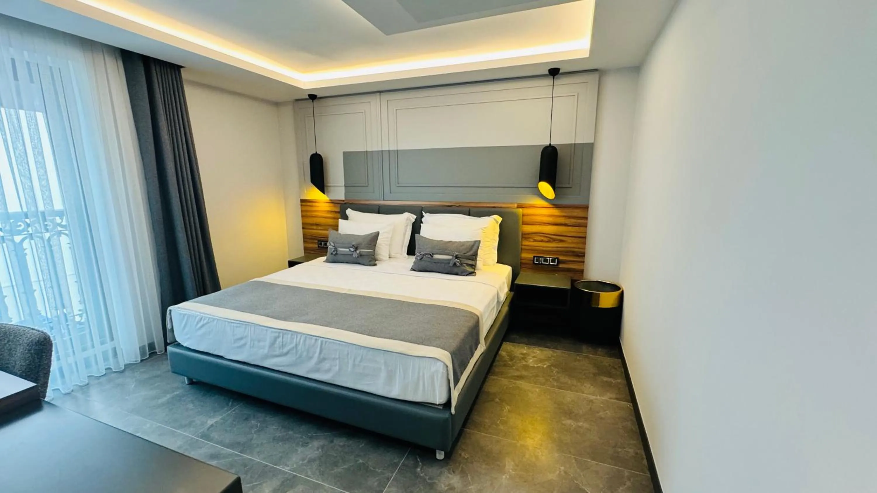 Bed in TELMESSOS CİTY HOTEL- Adults Only