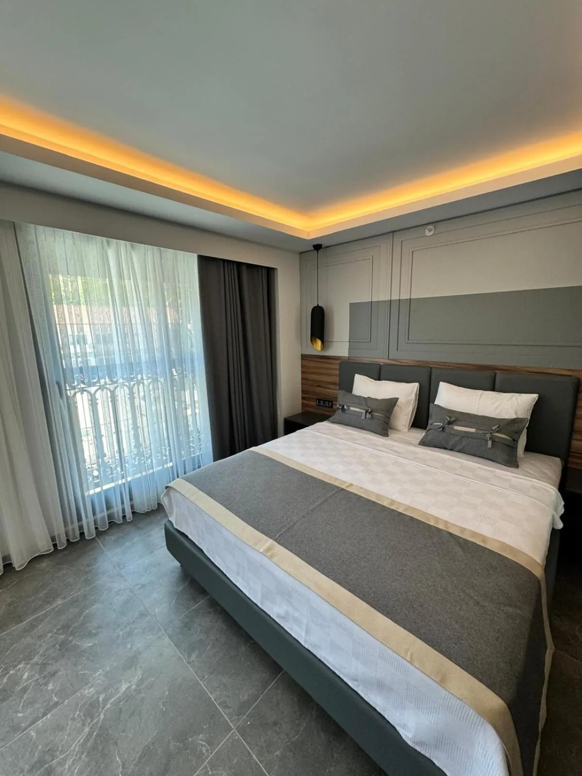 Bed in TELMESSOS CİTY HOTEL- Adults Only