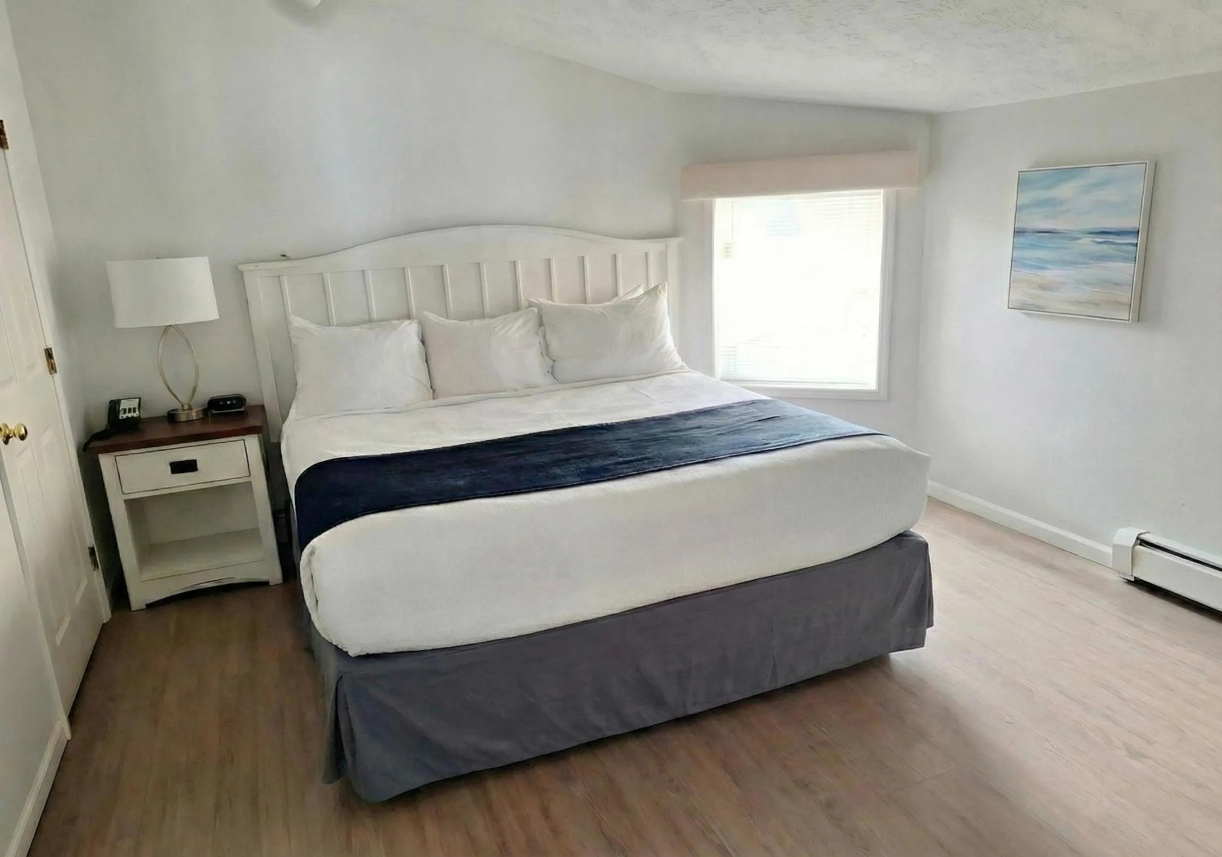 Bed in Pointes North Beachfront Resort Hotel