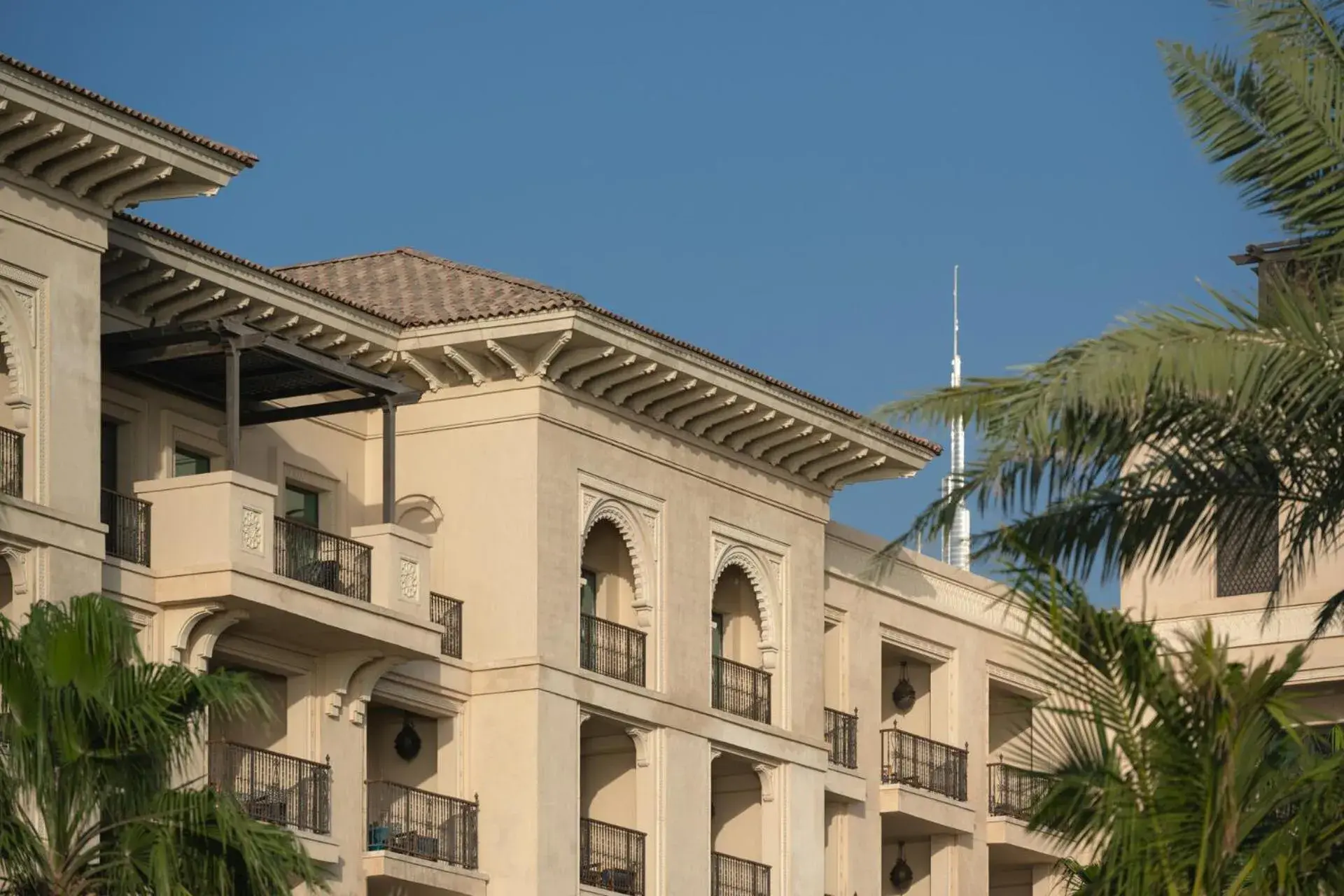 Property building in Four Seasons Resort Dubai at Jumeirah Beach Property building in Four Seasons Resort Dubai at Jumeirah Beach