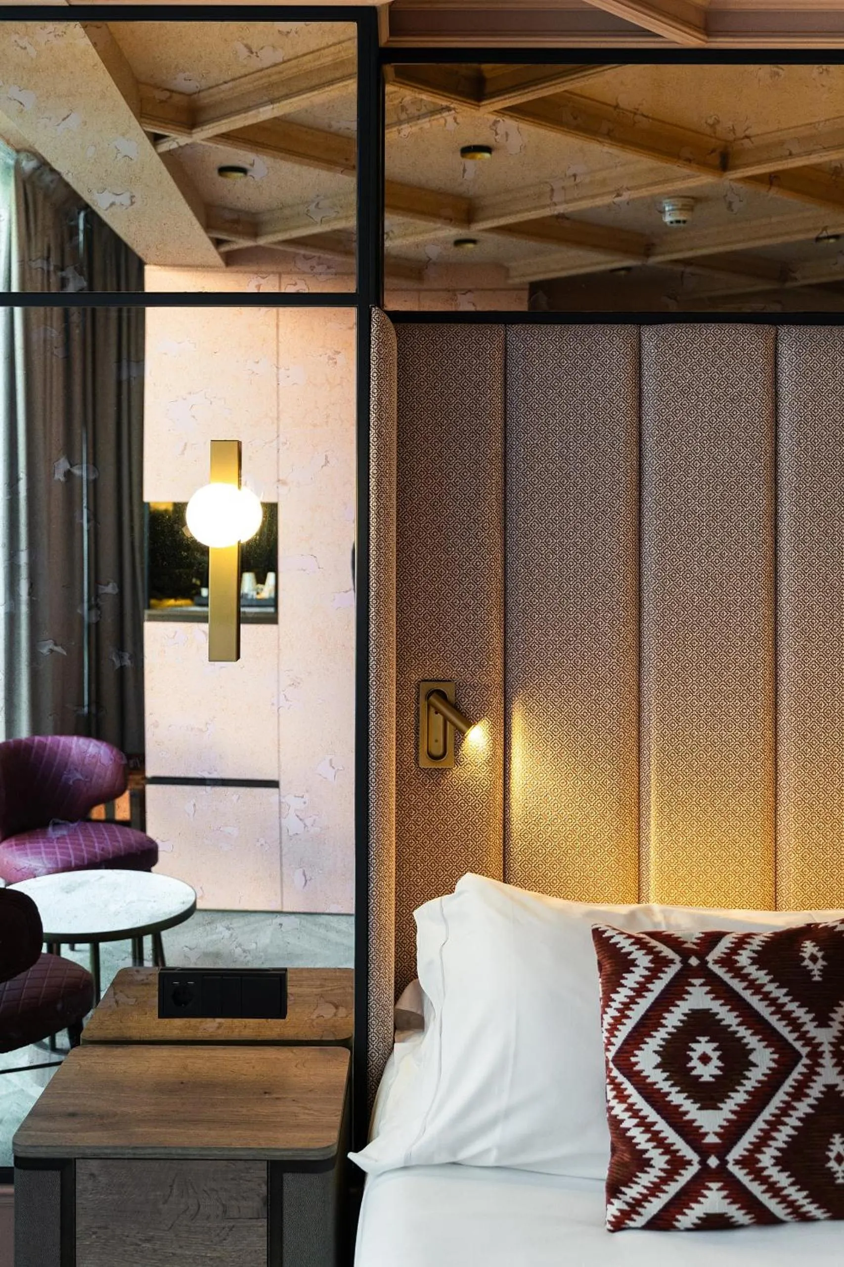 Decorative detail, Bed in Room Mate Leo, Granada