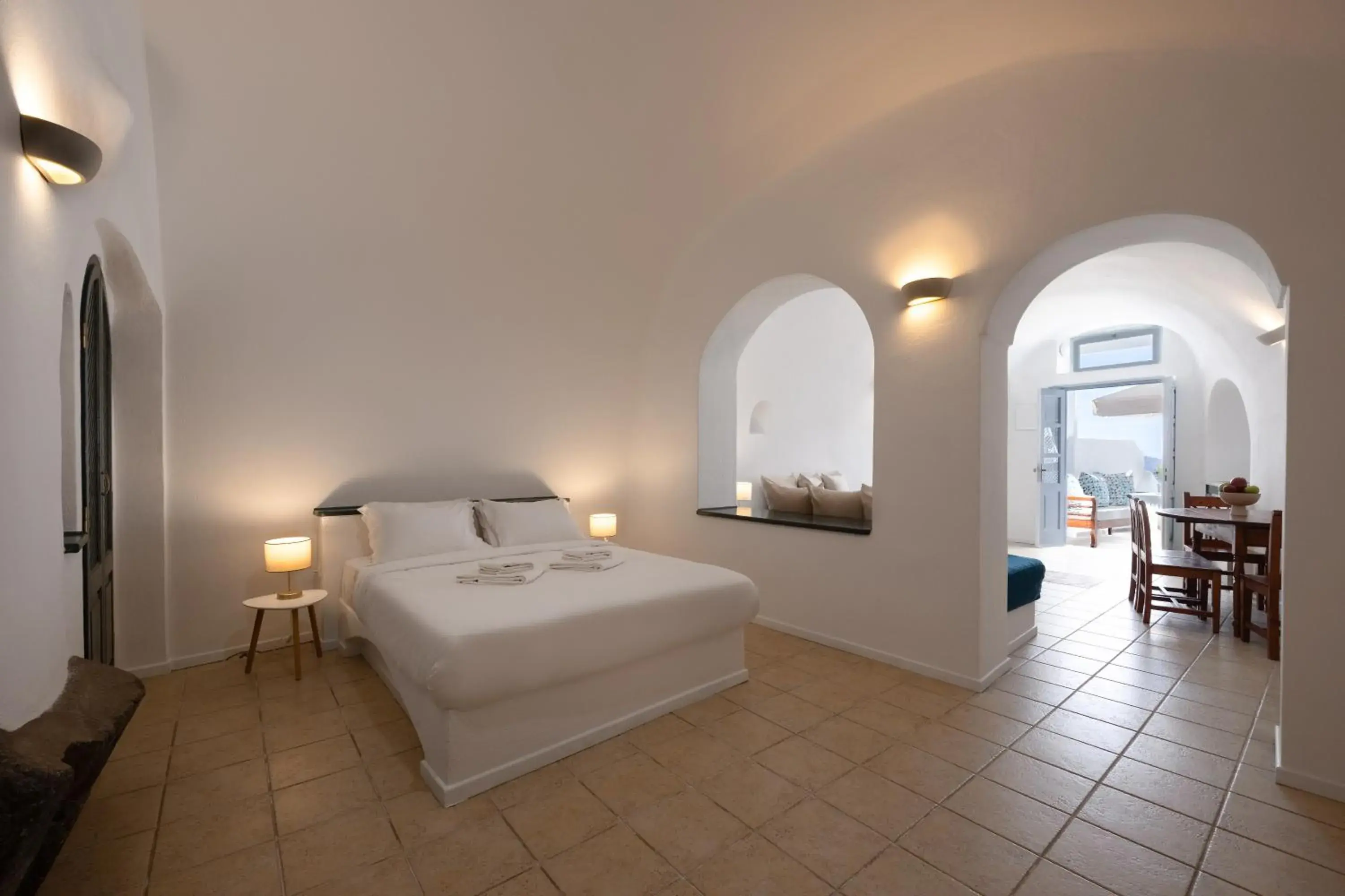 Bed in Nevma Suites Bed in Nevma Suites