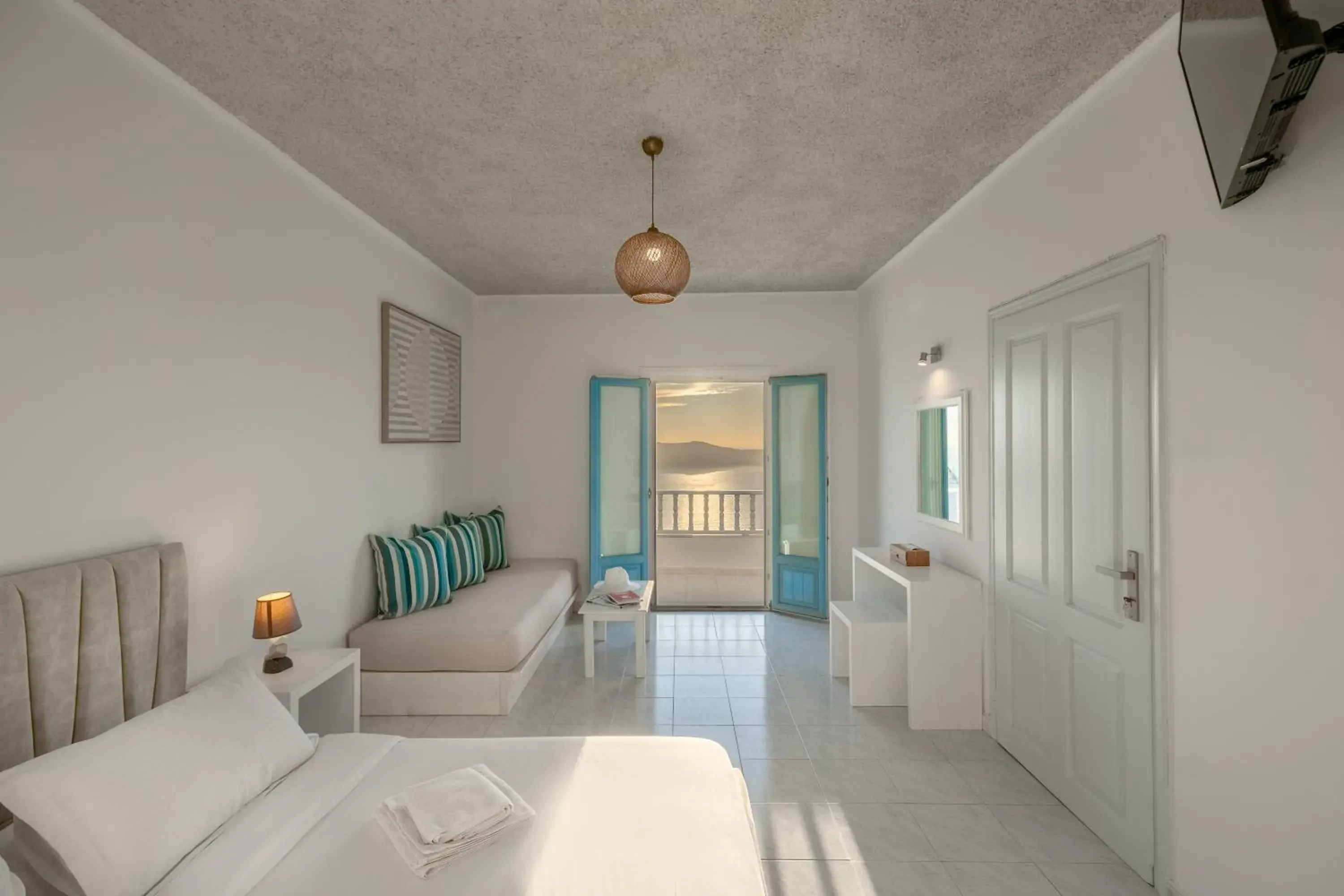 Bed in Nevma Suites Bed in Nevma Suites