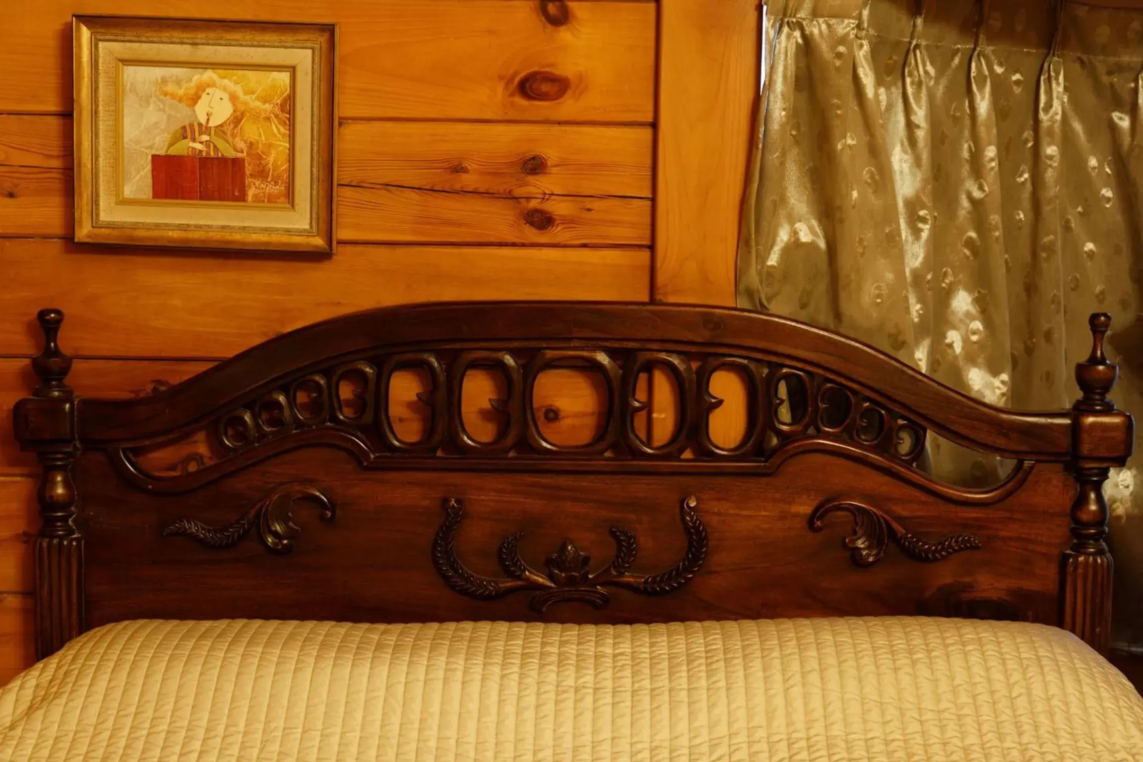 Decorative detail, Bed in Sun Moon Lake Full House Resort Decorative detail, Bed in Sun Moon Lake Full House Resort