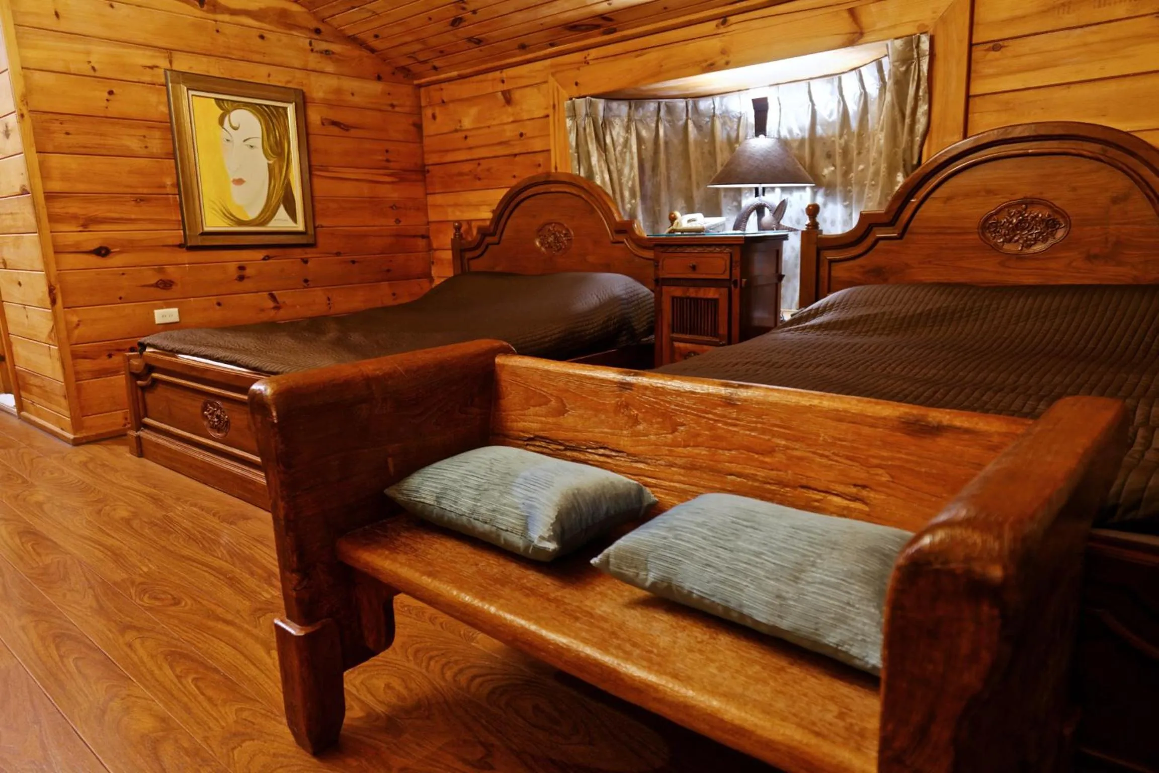 Bed in Sun Moon Lake Full House Resort