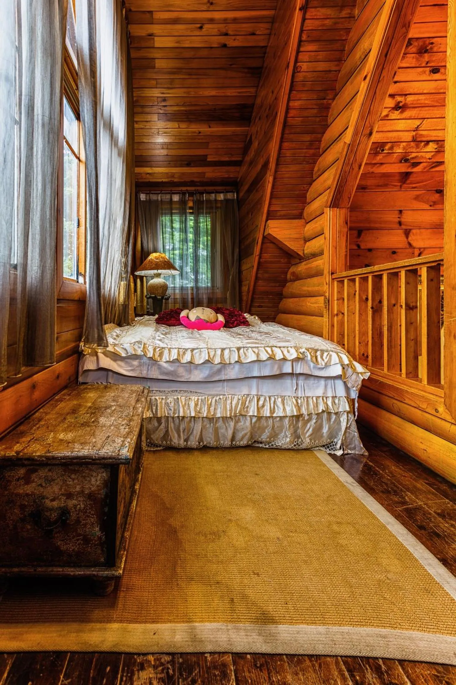 Bed in Sun Moon Lake Full House Resort