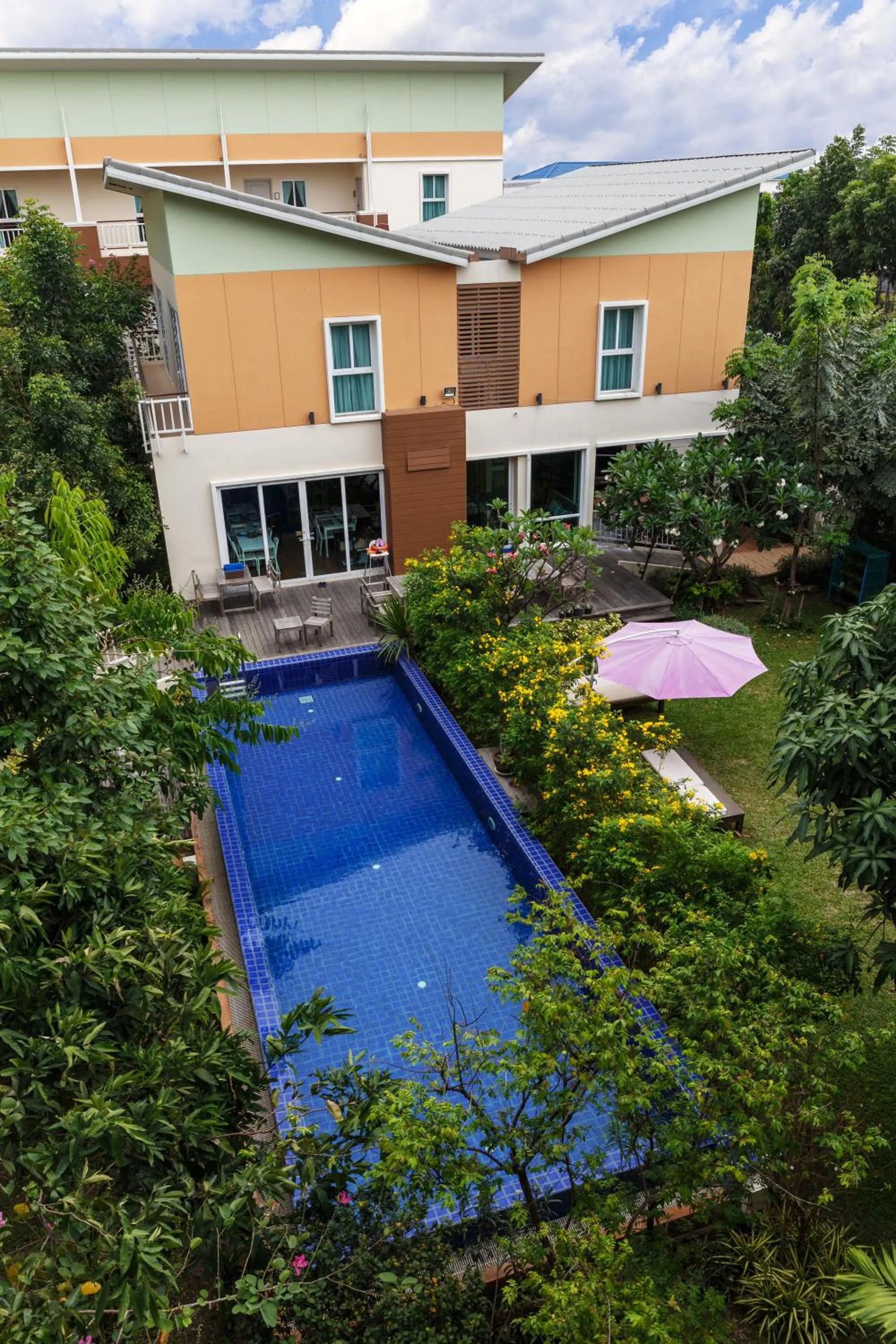 Pool view in U Tiny Boutique Hotel Suvarnabhumi Bangkok - SHA Plus