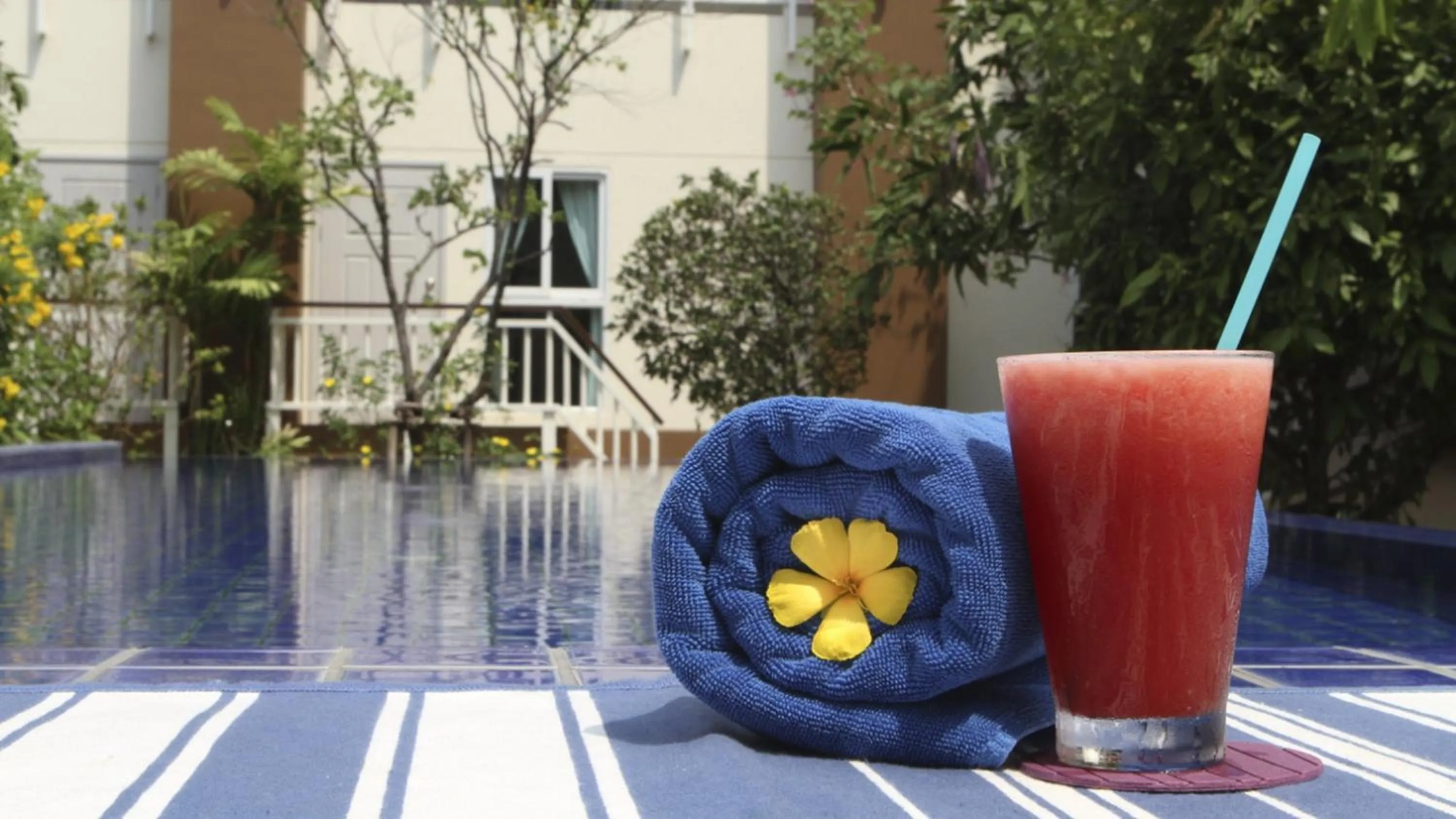 Pool view in U Tiny Boutique Hotel Suvarnabhumi Bangkok - SHA Plus