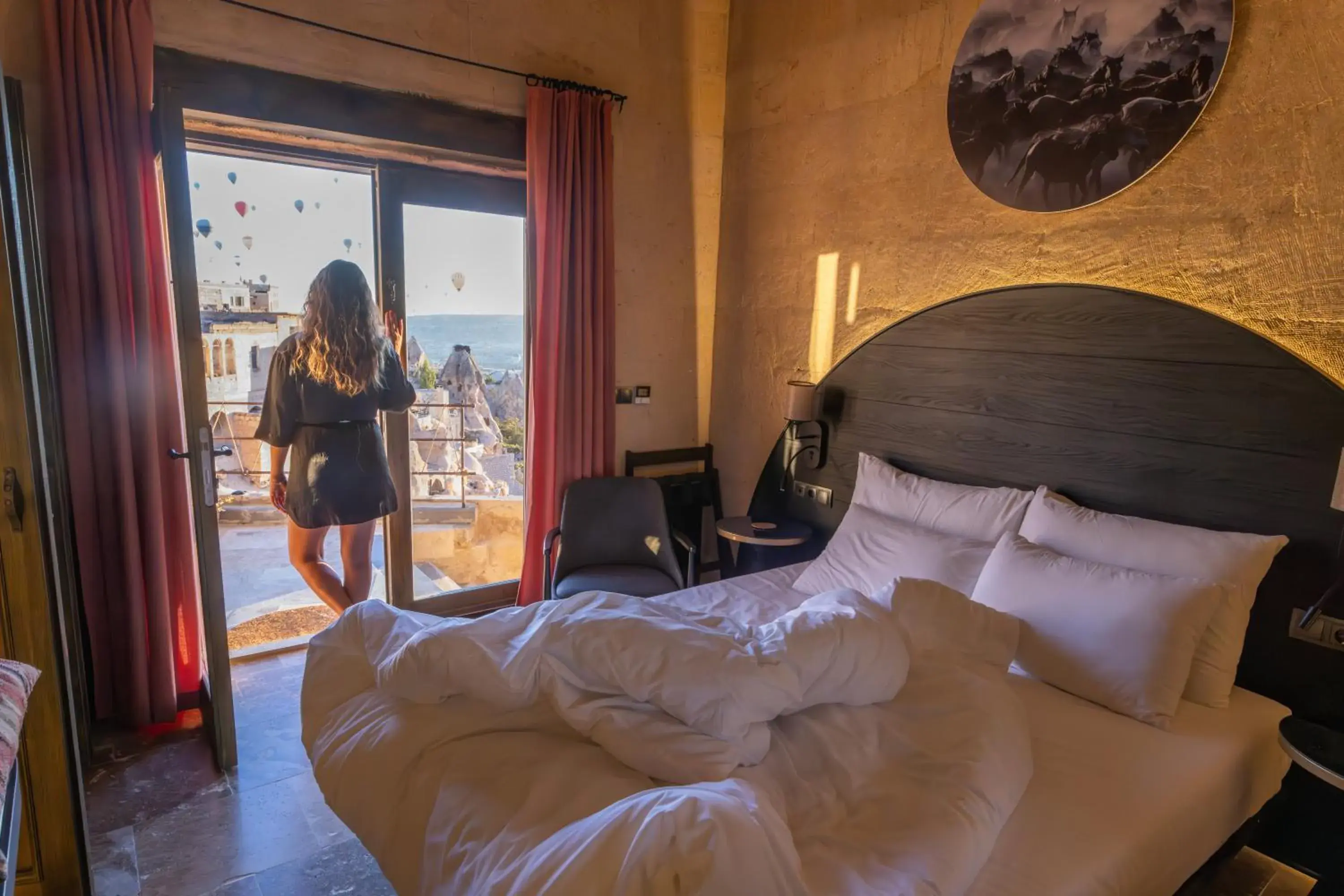 Bed in Very Peri Cappadocia - The Lifestyle Luxury Design Hotel Bed in Very Peri Cappadocia - The Lifestyle Luxury Design Hotel