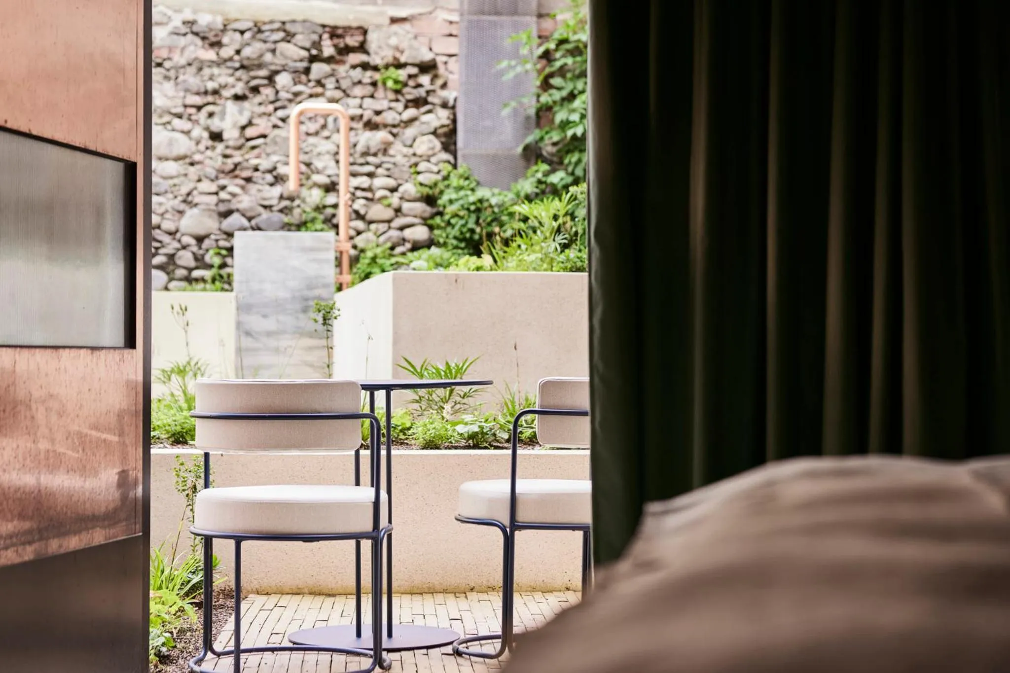 Inner courtyard view in Boutique Hotel Badhaus