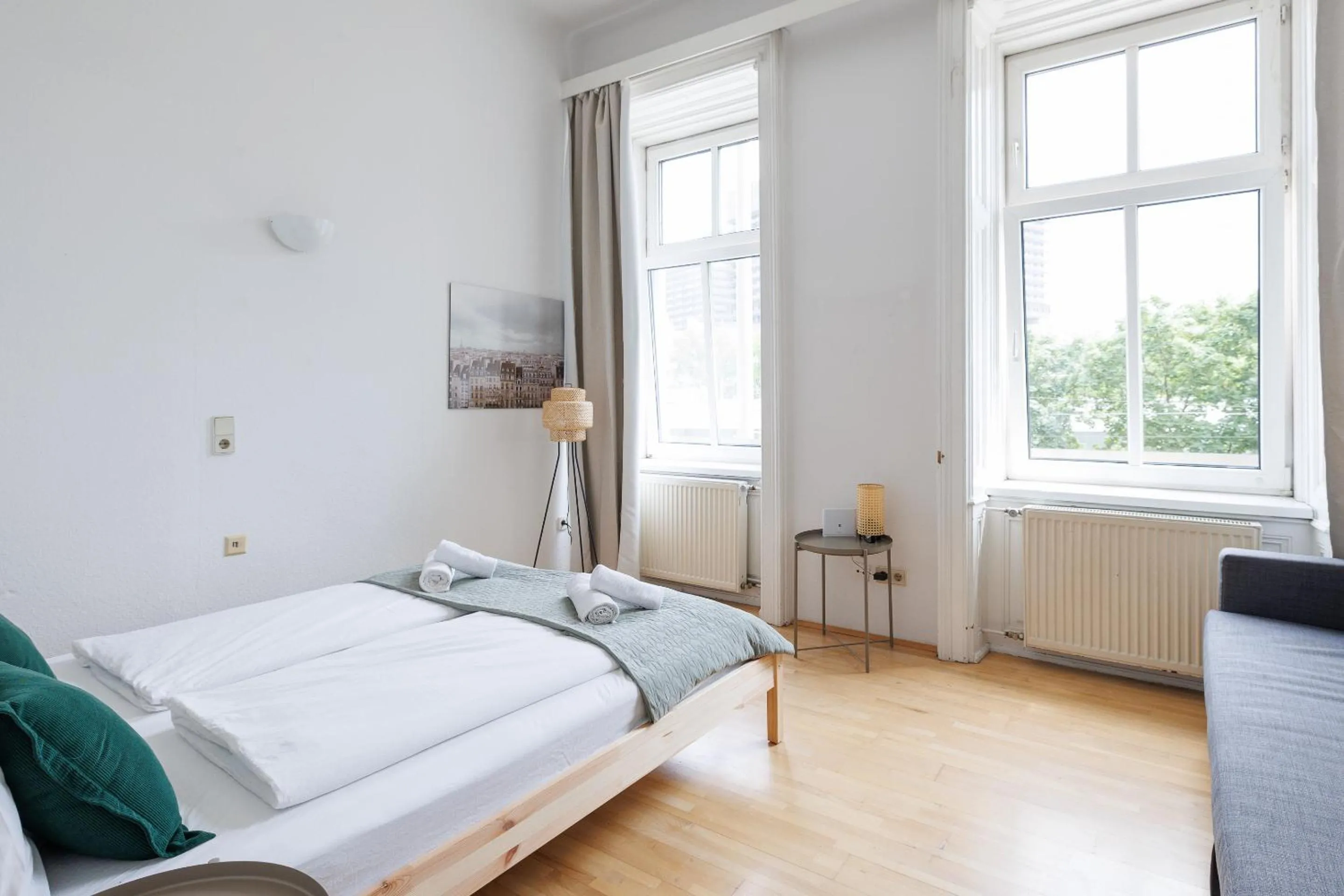 Living room, Bed in Urban Vienna Living - 18th District