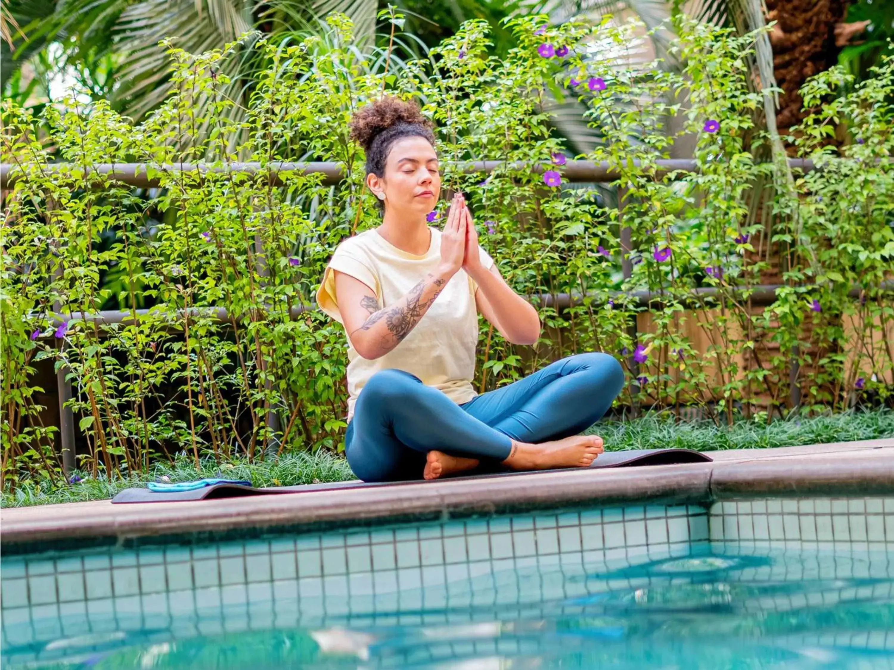 Pool view in Mercure Sao Paulo Moema Times Square Pool view in Mercure Sao Paulo Moema Times Square
