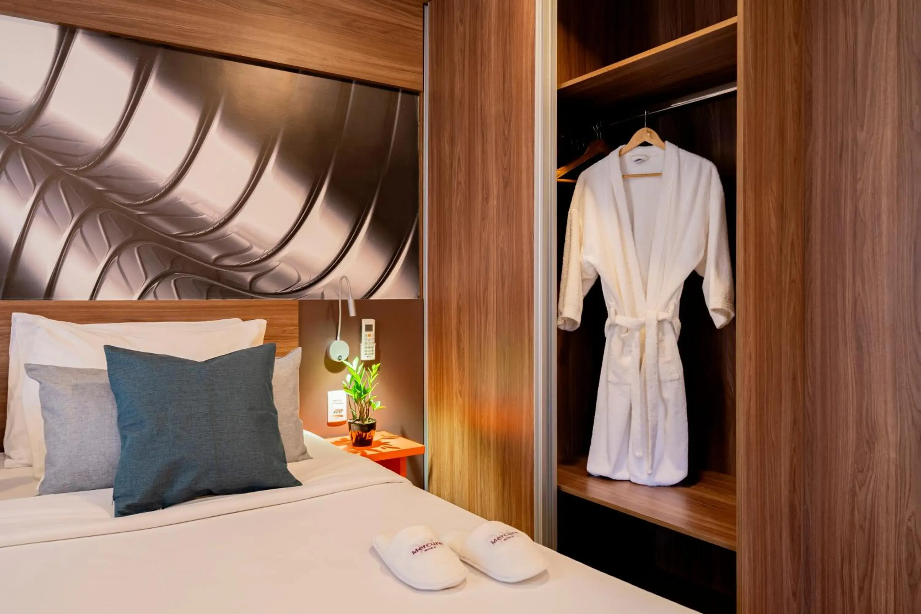 Decorative detail, Bed in Mercure Sao Paulo Moema Times Square Decorative detail, Bed in Mercure Sao Paulo Moema Times Square