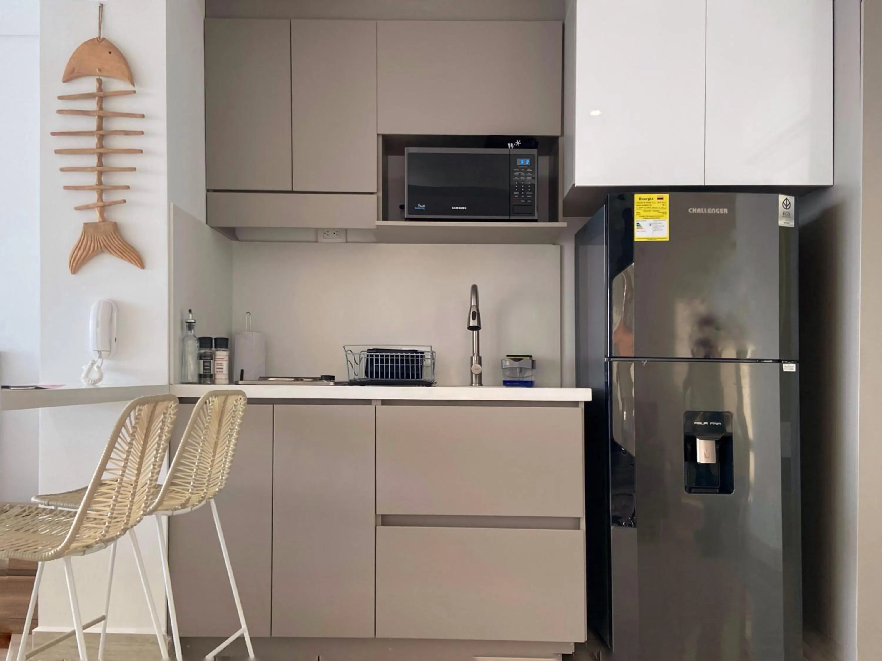 Kitchen or kitchenette in Wynwood Cartagena Beach