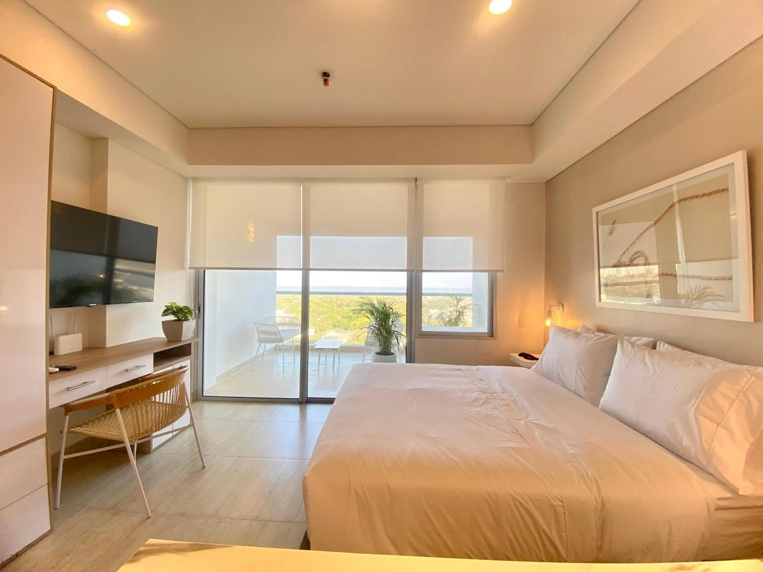 Bedroom, Bed in Wynwood Cartagena Beach