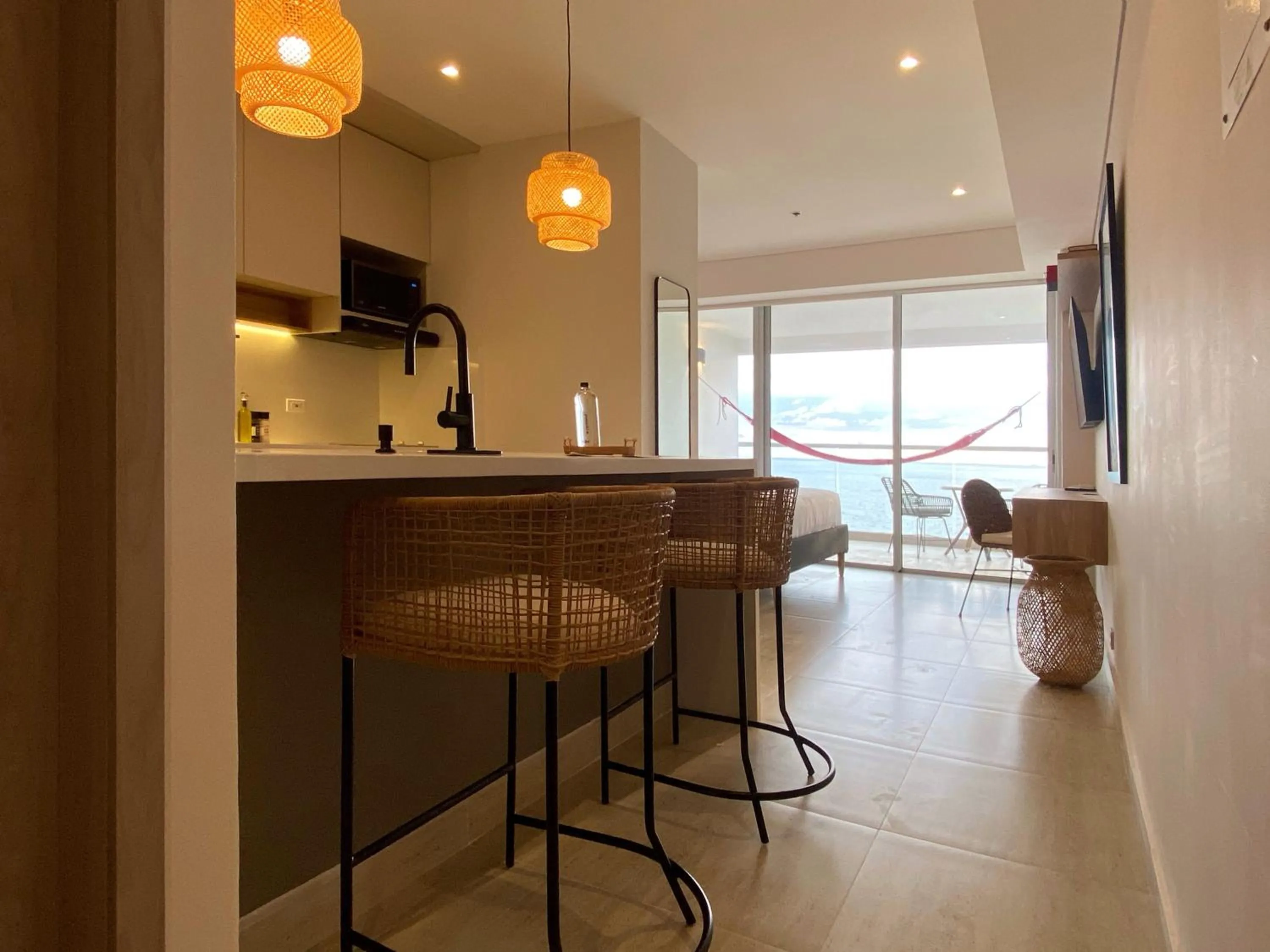 Kitchen or kitchenette in Wynwood Cartagena Beach