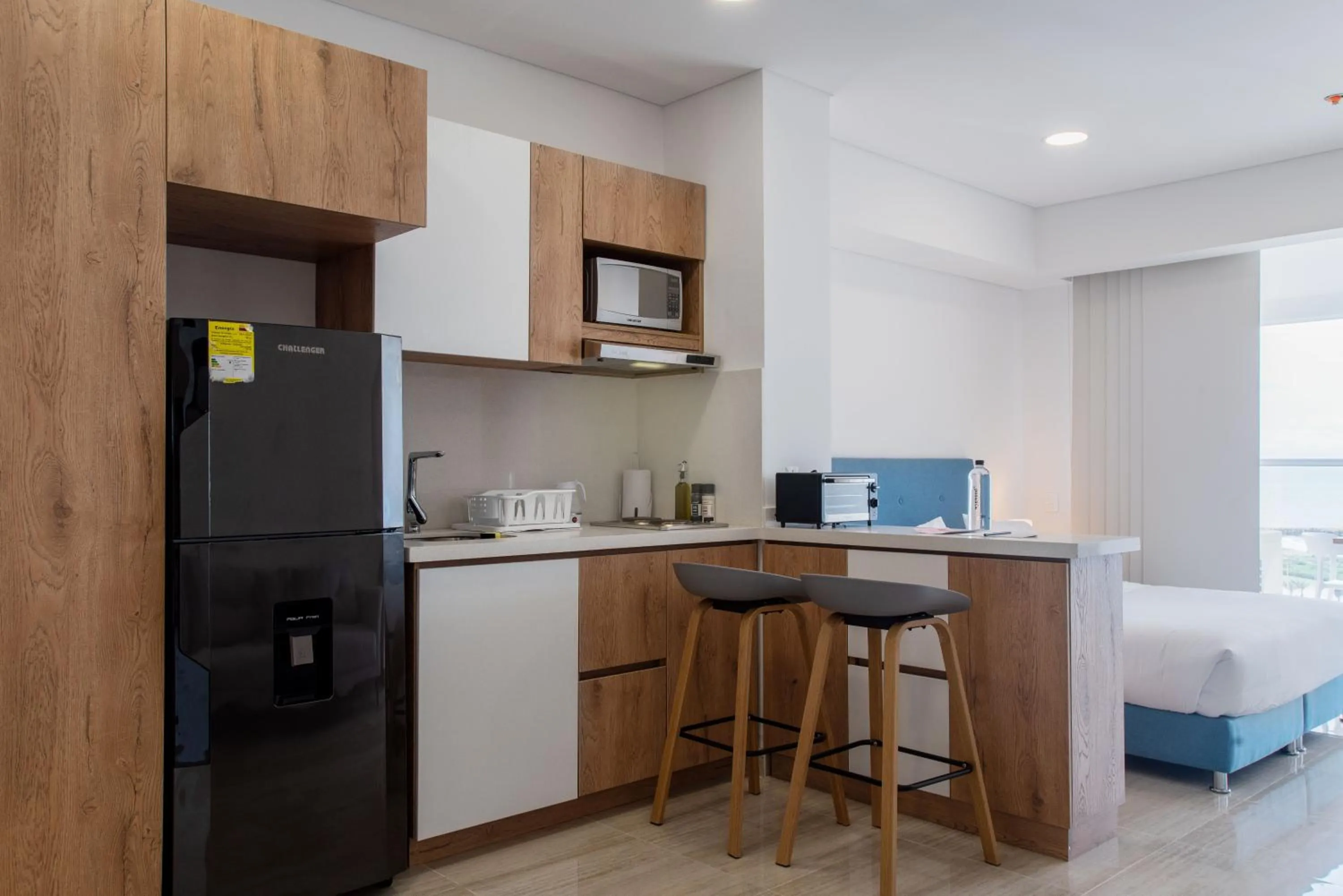 Kitchen or kitchenette in Wynwood Cartagena Beach