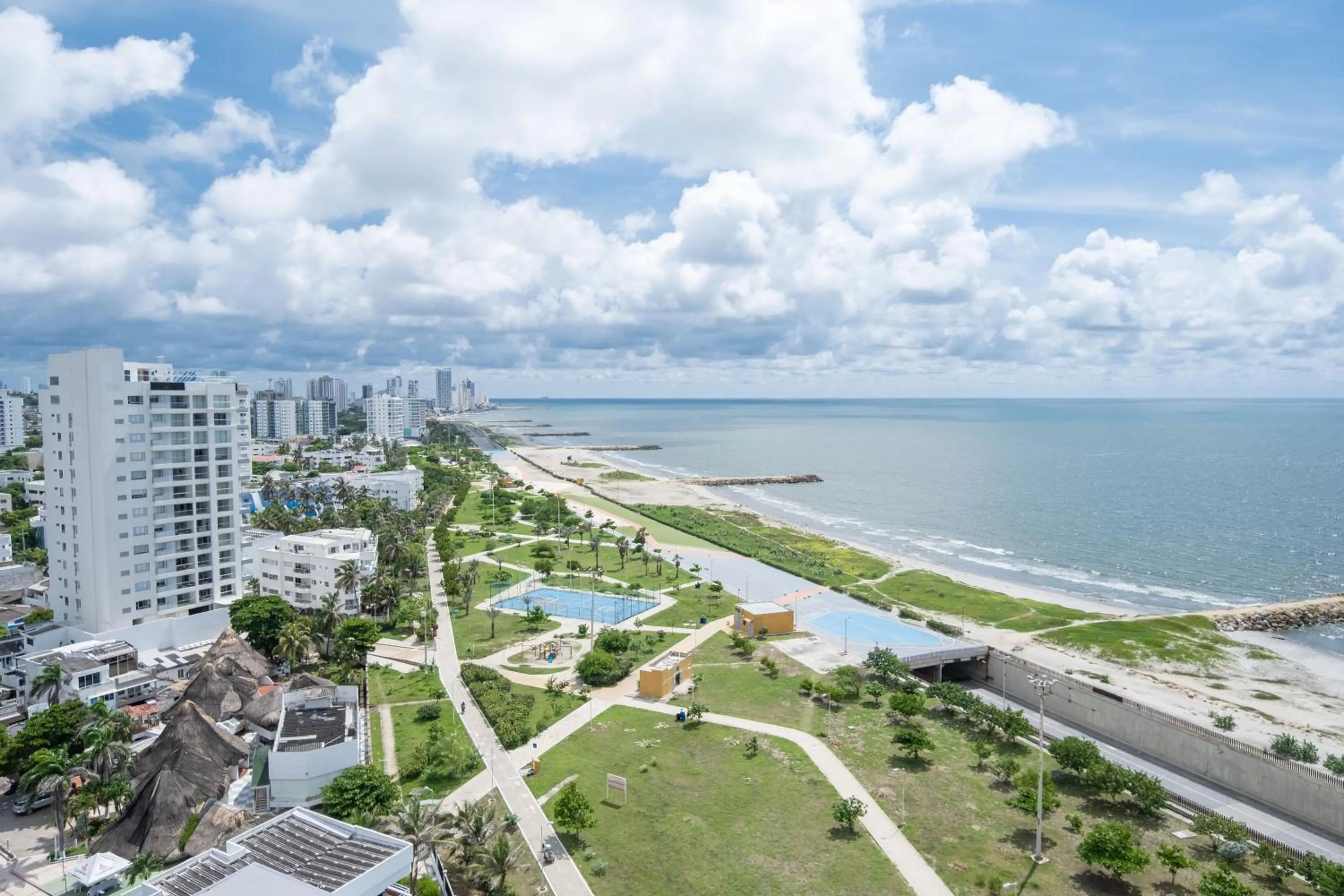 Bird's eye view in Wynwood Cartagena Beach