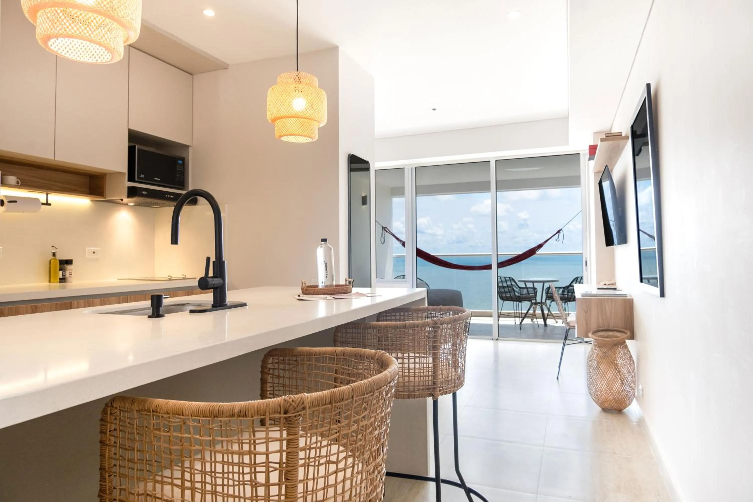 Kitchen or kitchenette in Wynwood Cartagena Beach