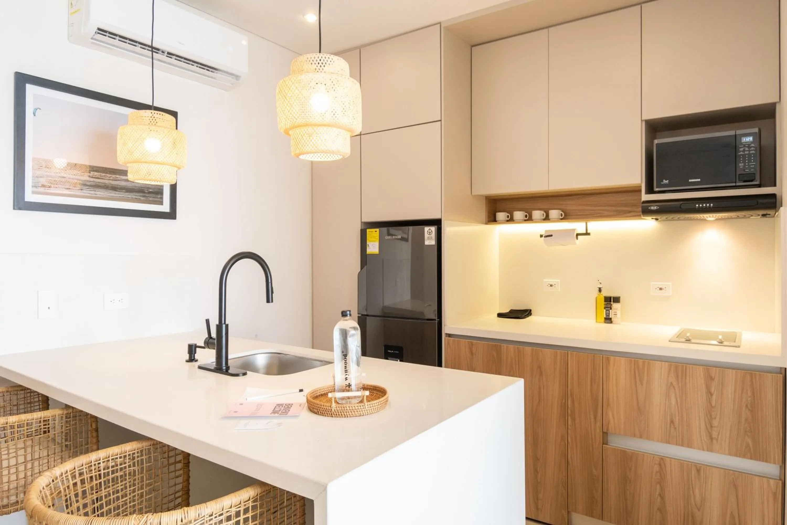 Kitchen or kitchenette in Wynwood Cartagena Beach