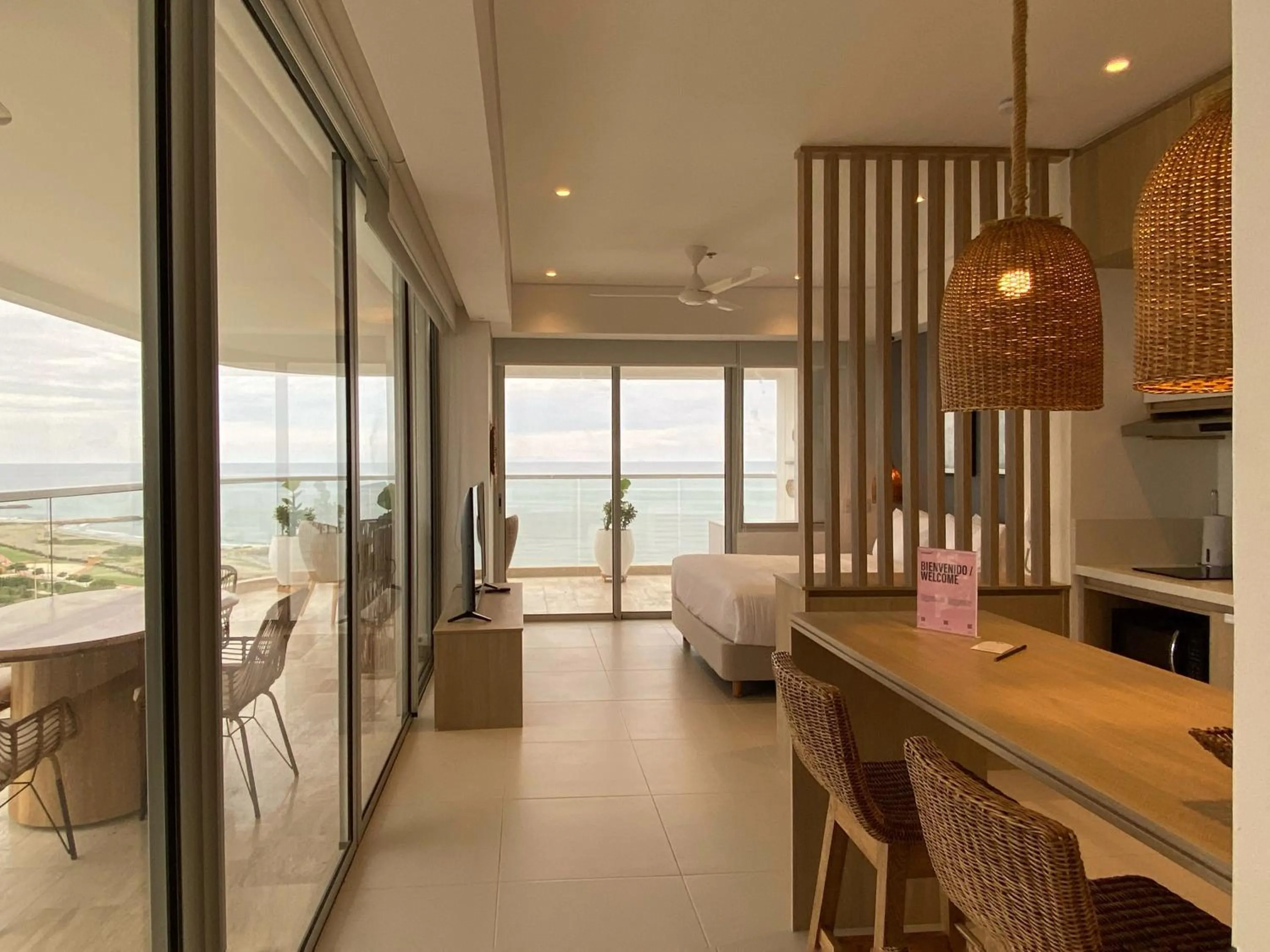 Kitchen or kitchenette in Wynwood Cartagena Beach