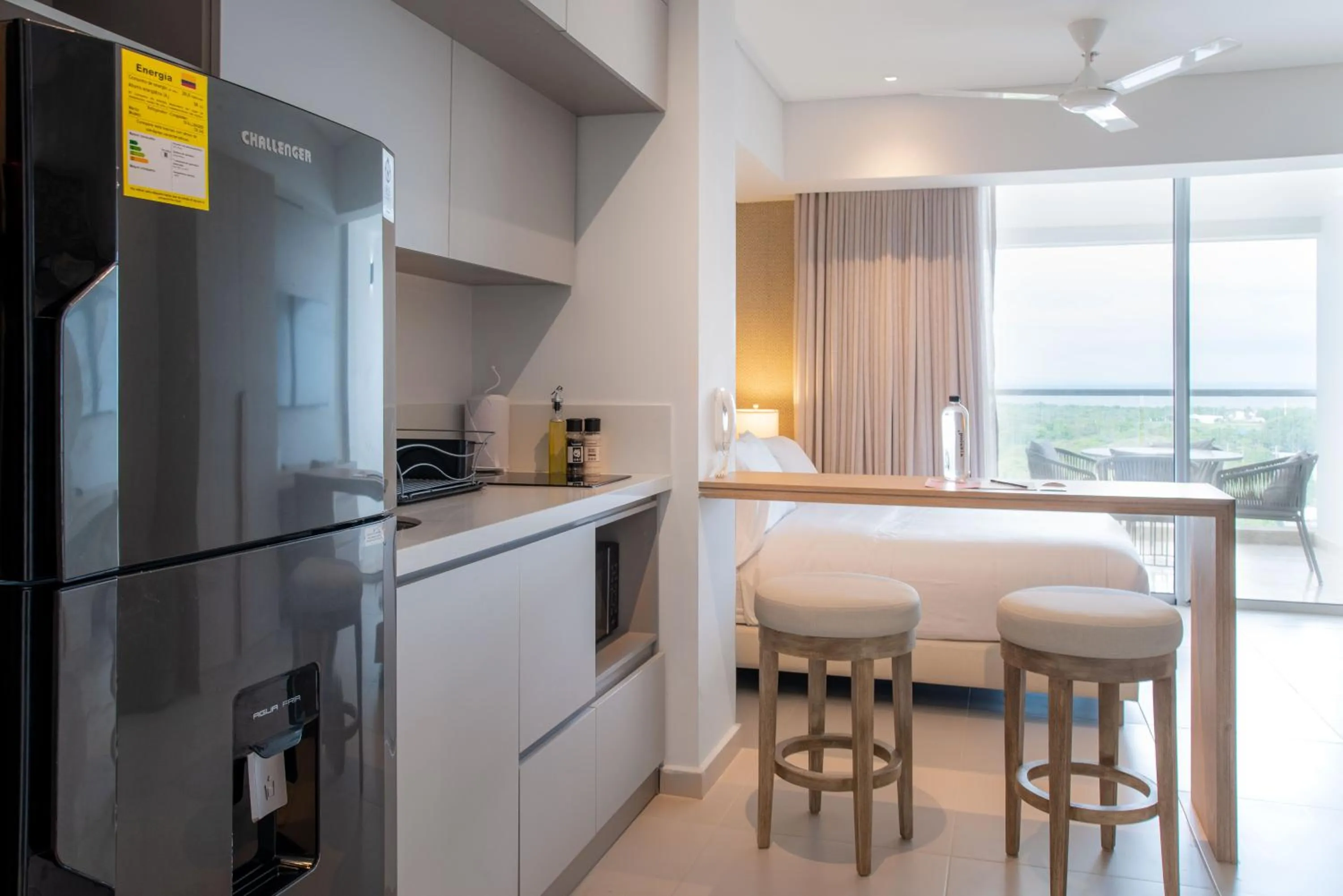 Kitchen or kitchenette in Wynwood Cartagena Beach