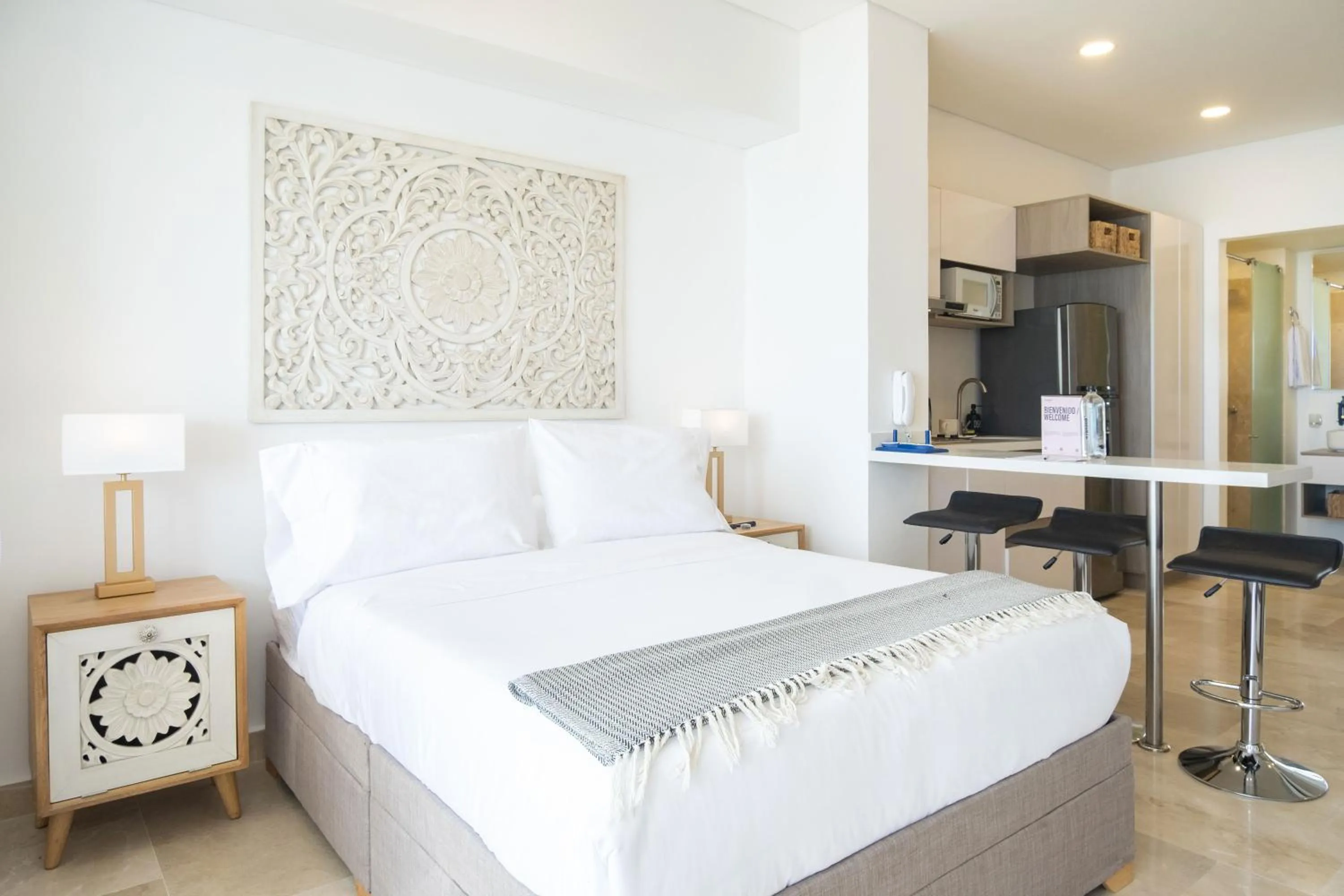 Bedroom, Bed in Wynwood Cartagena Beach