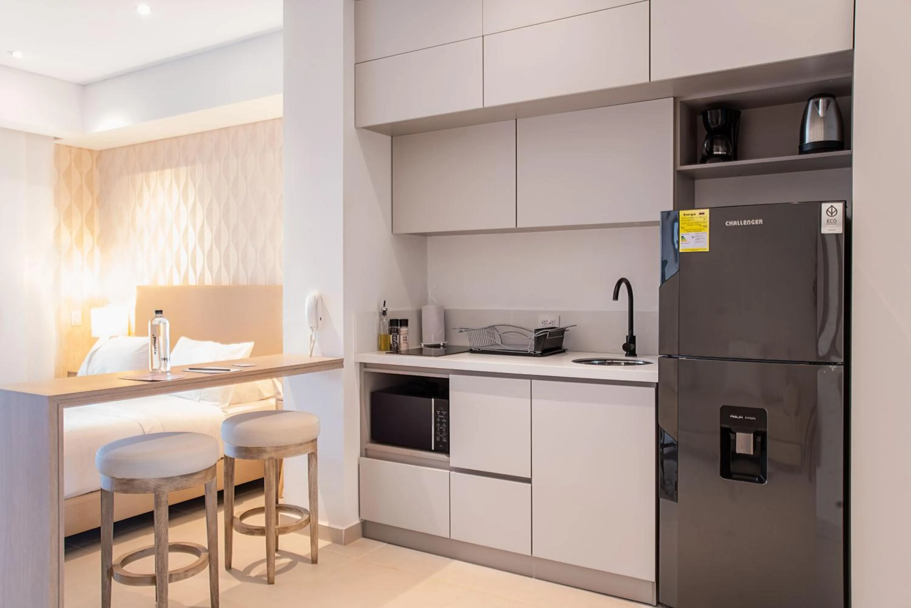 Kitchen or kitchenette in Wynwood Cartagena Beach