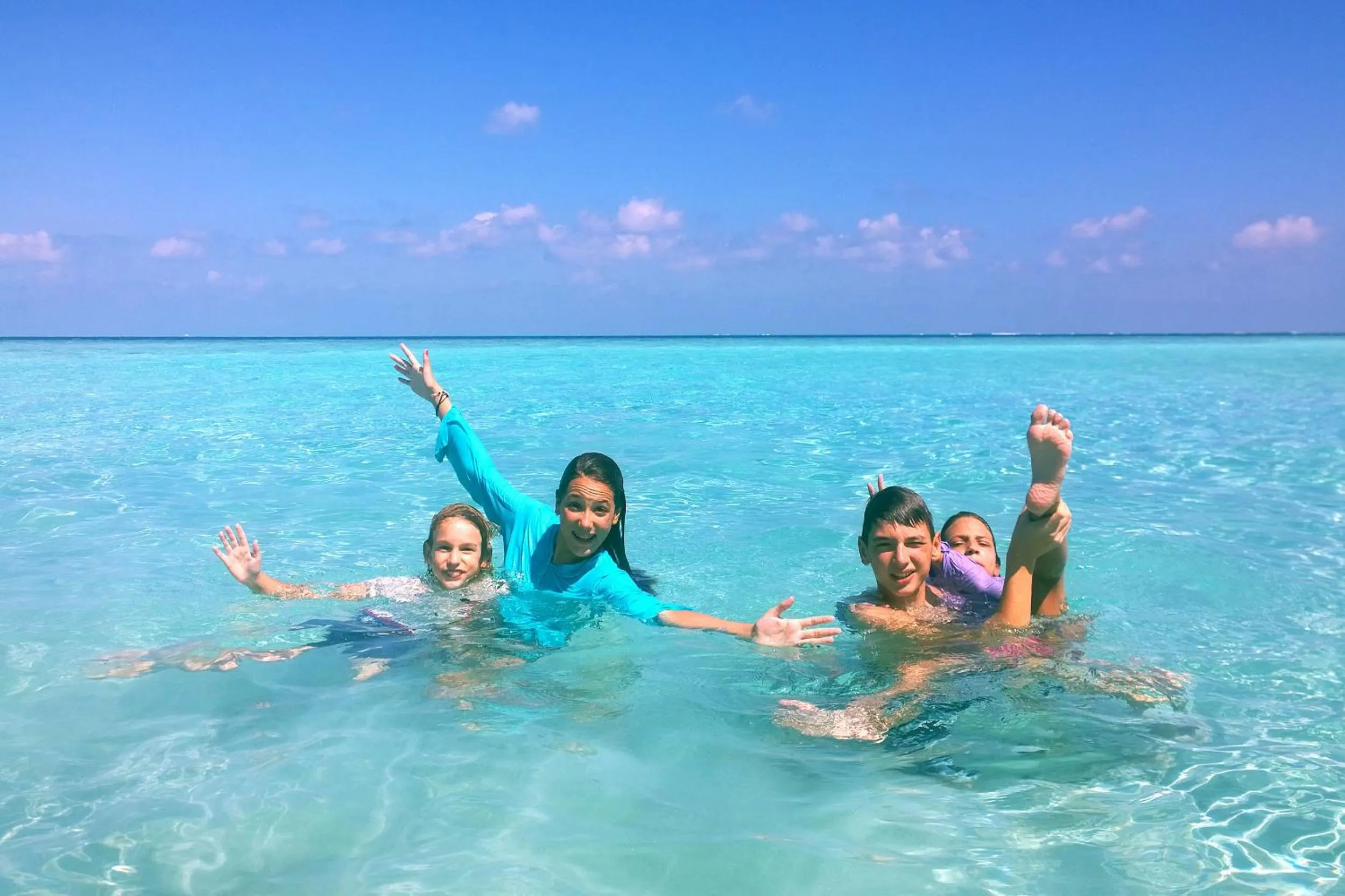 People in Tropic Tree Maldives