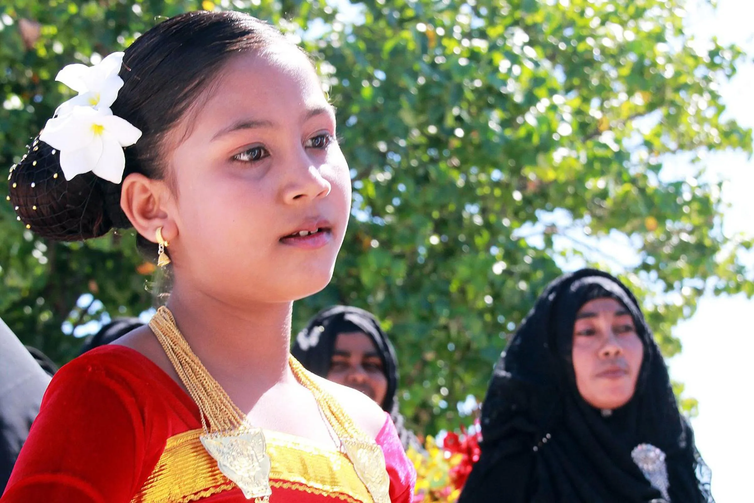 People in Tropic Tree Maldives
