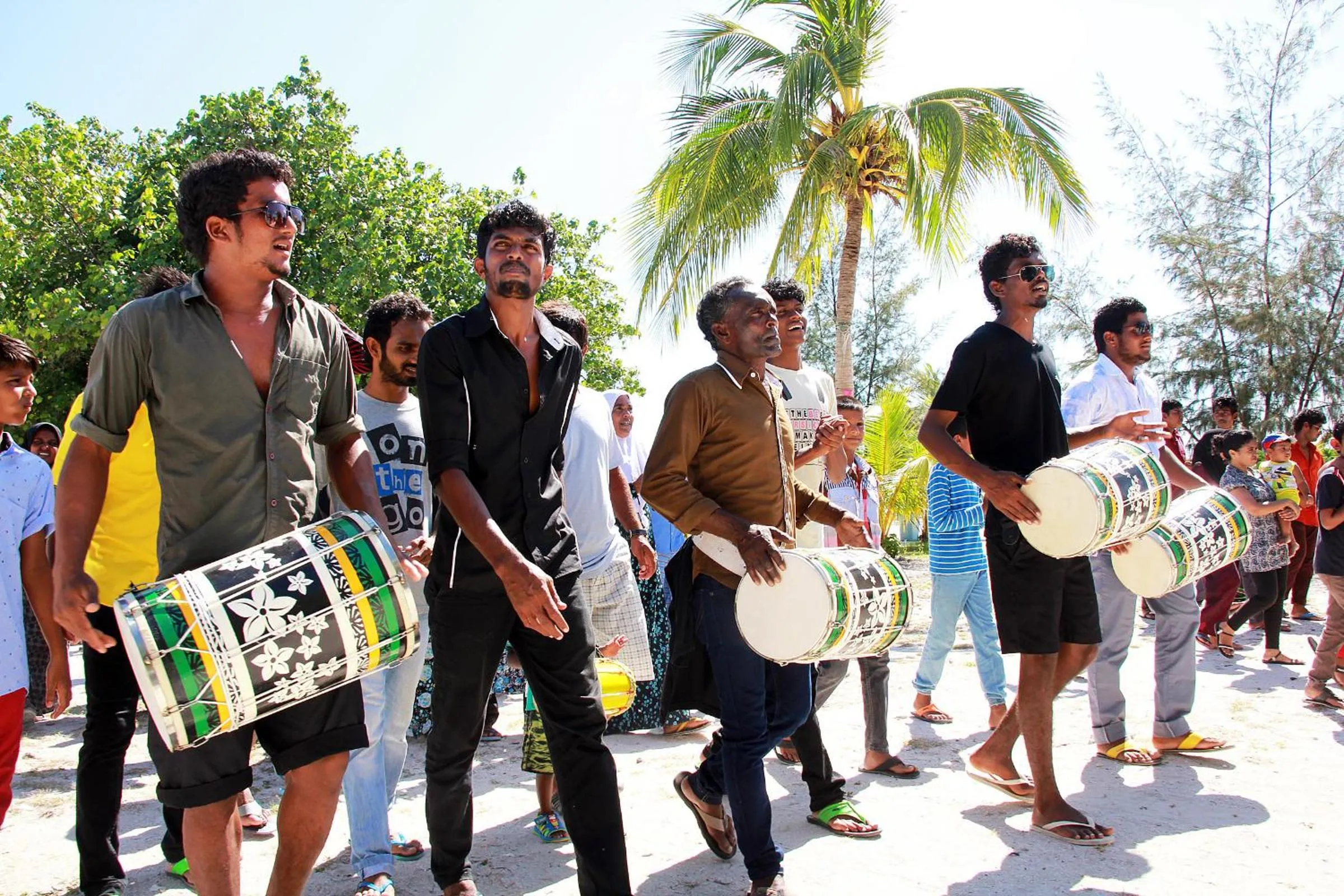 People in Tropic Tree Maldives