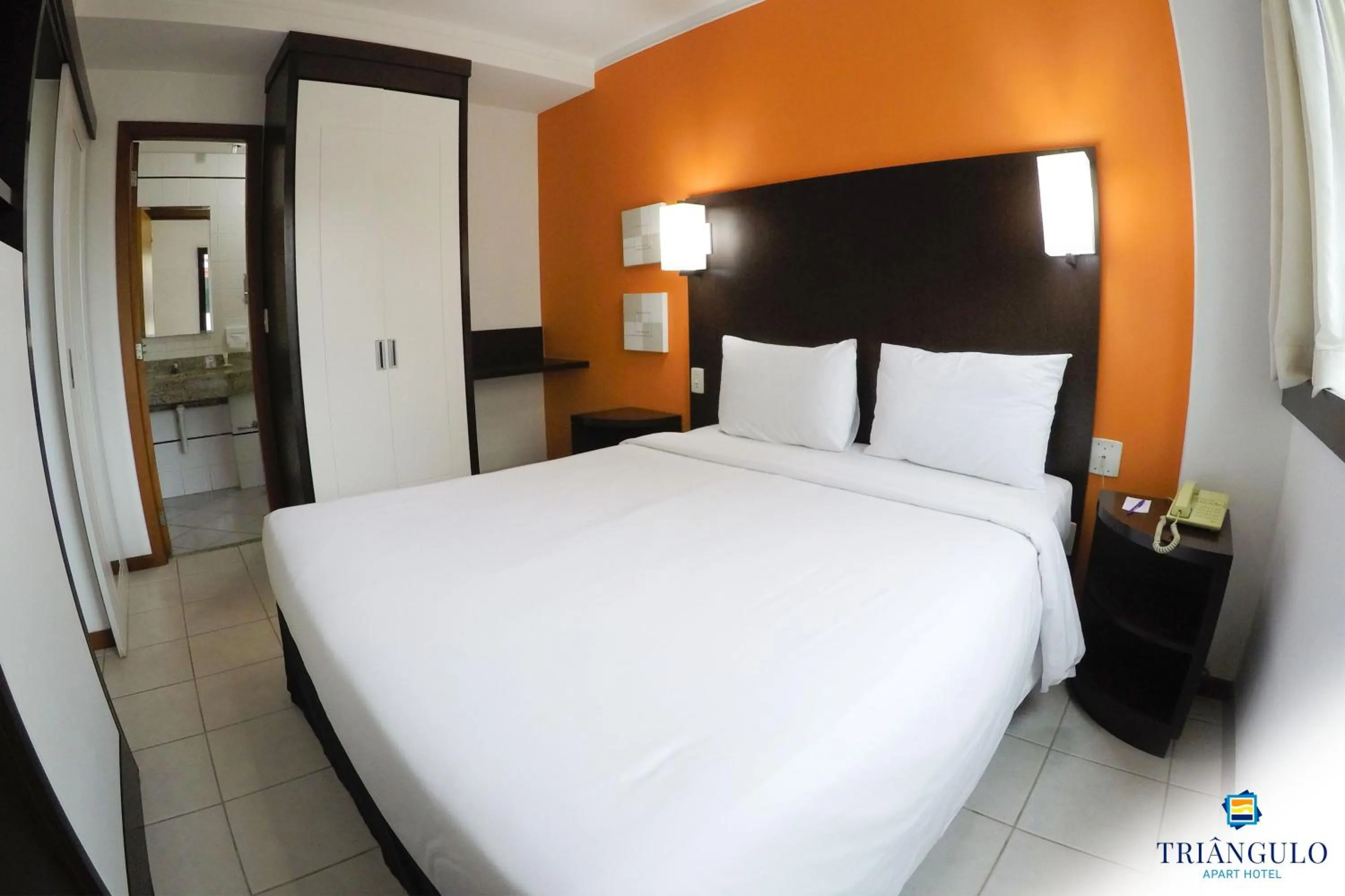 Bedroom, Bed in Triângulo Apart Hotel