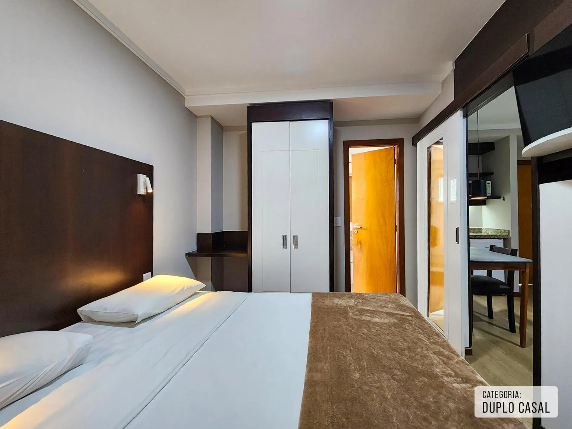 Bedroom, Bed in Triângulo Apart Hotel